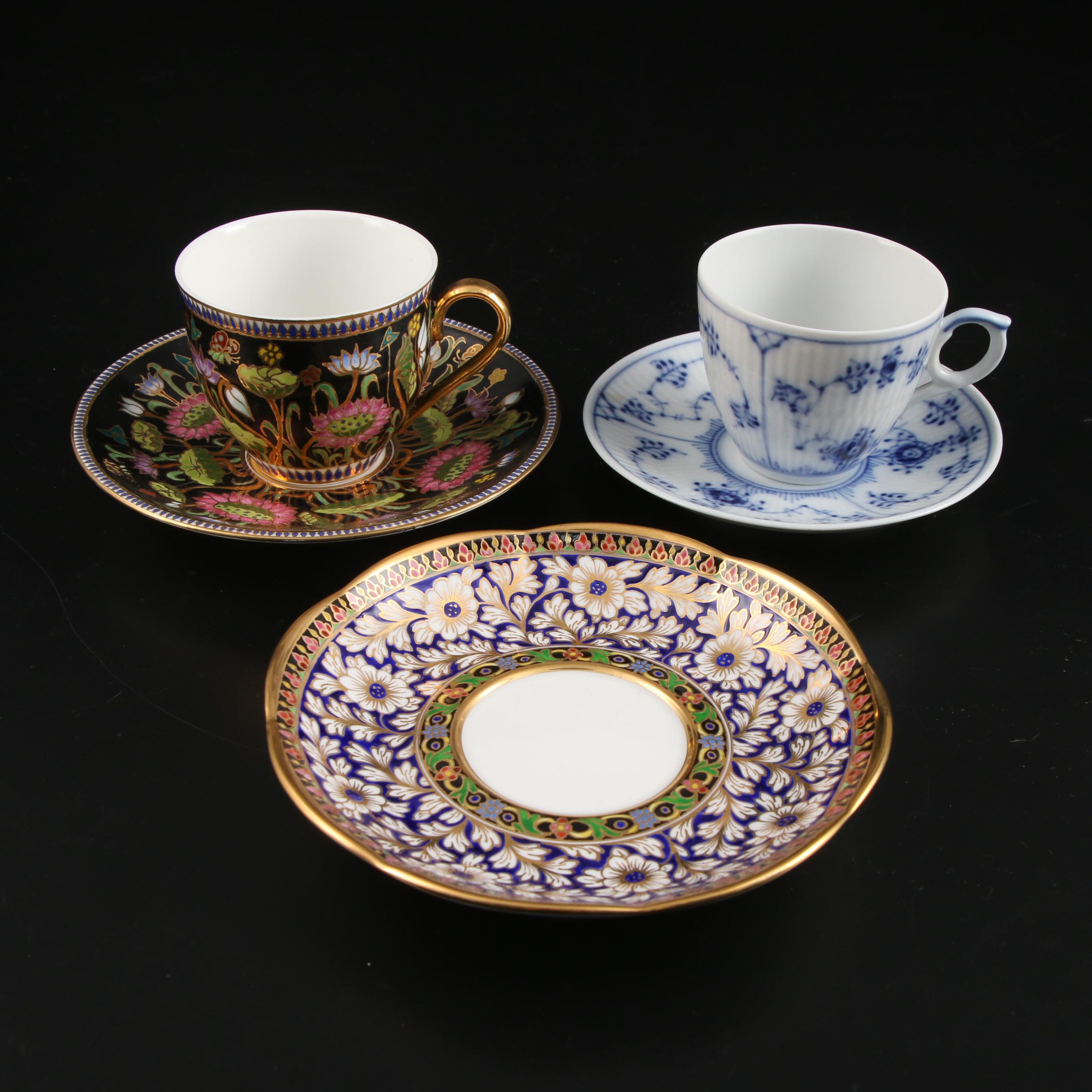 Wedgwood, Royal Limoges, Royal Doulton, and Other Bone China Teacups