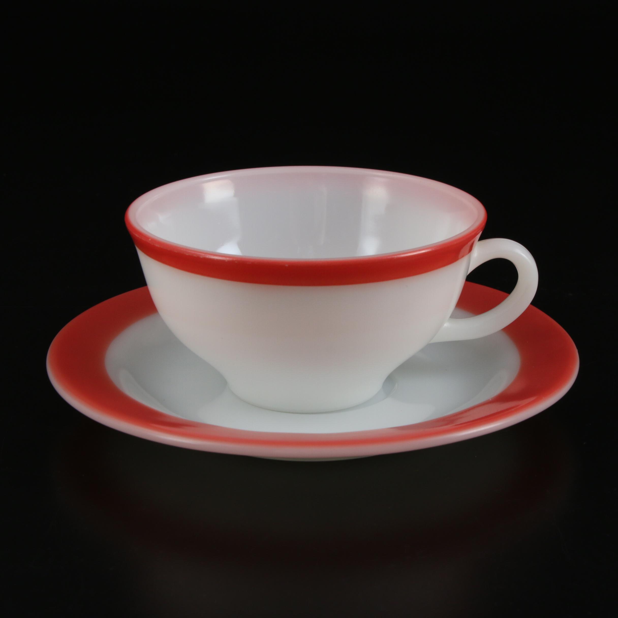 Pyrex "Coral" Glass Dinnerware, Mid to Late 20th Century