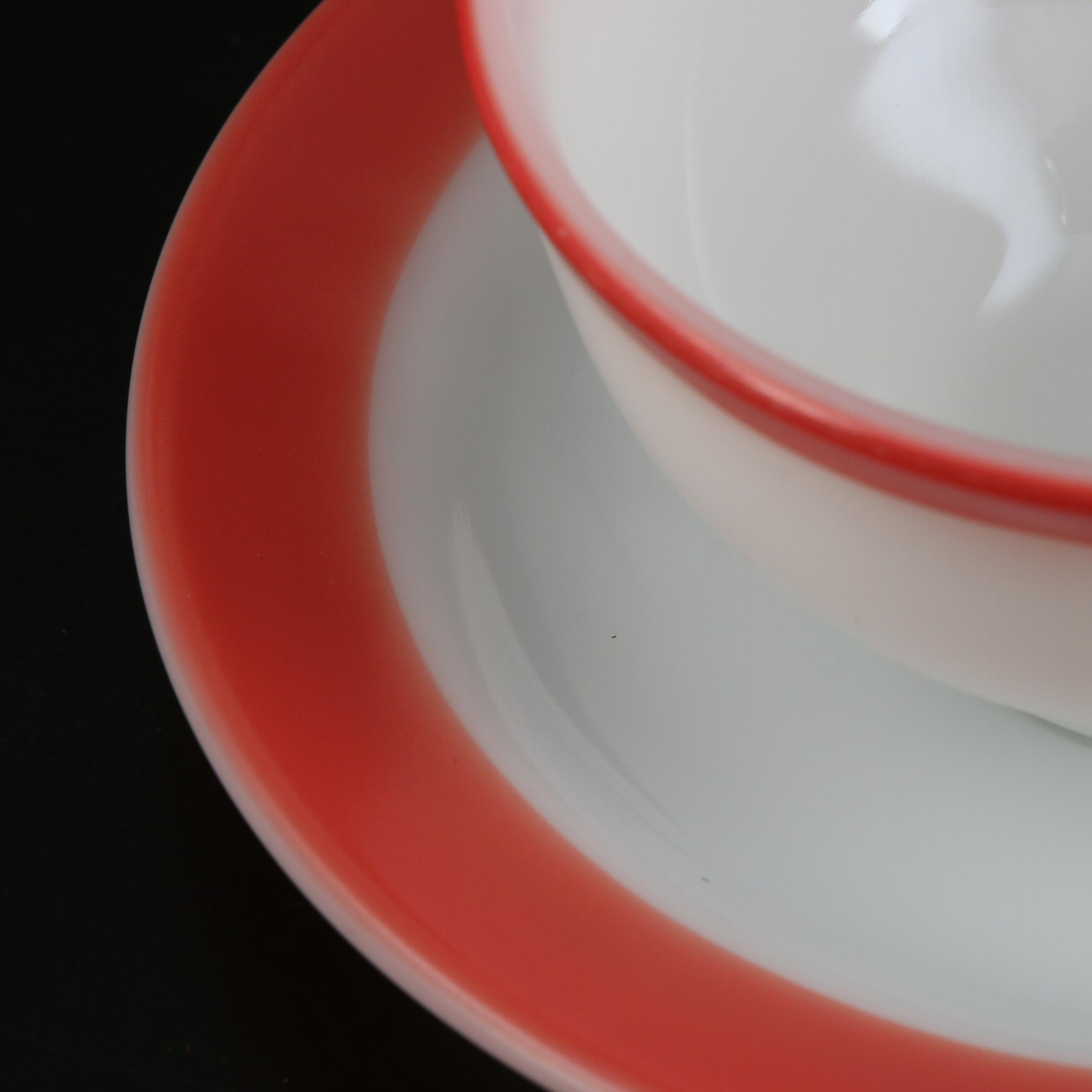 Pyrex "Coral" Glass Dinnerware, Mid to Late 20th Century