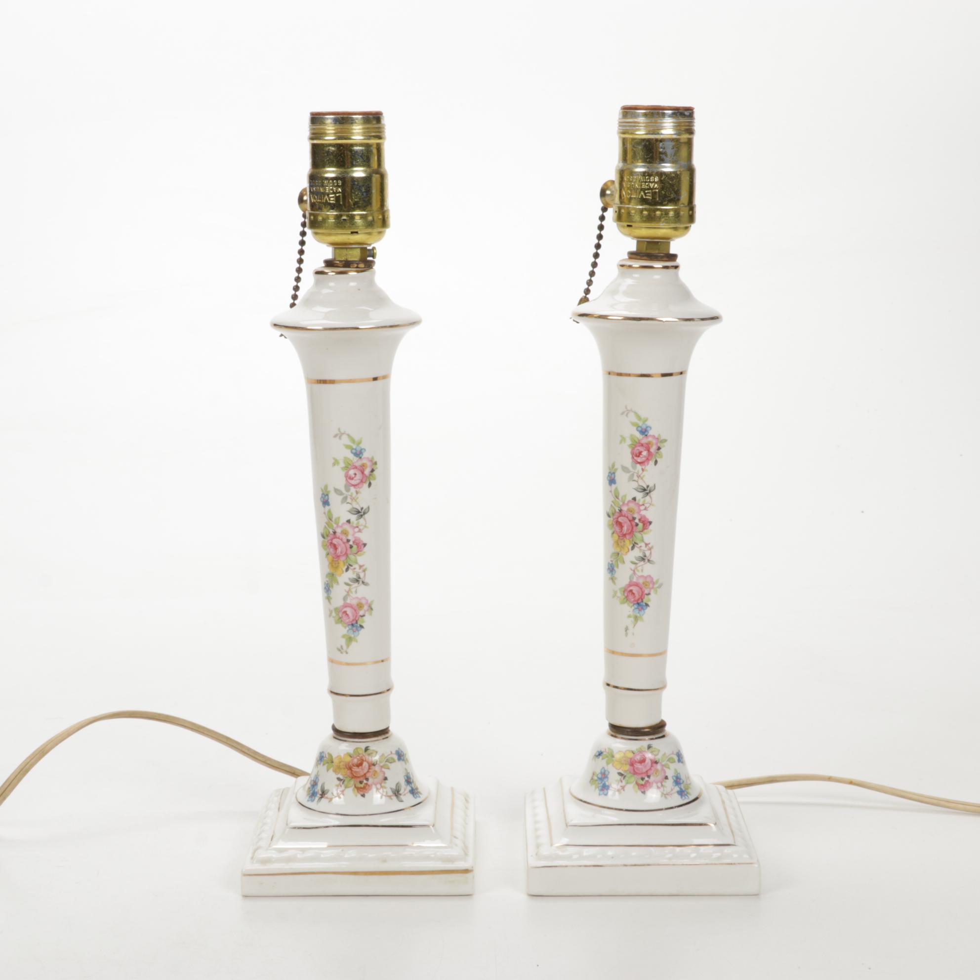 Lefton China, Anchor Hocking Glass, Scherzer Porcelain Tableware, Lamps, More