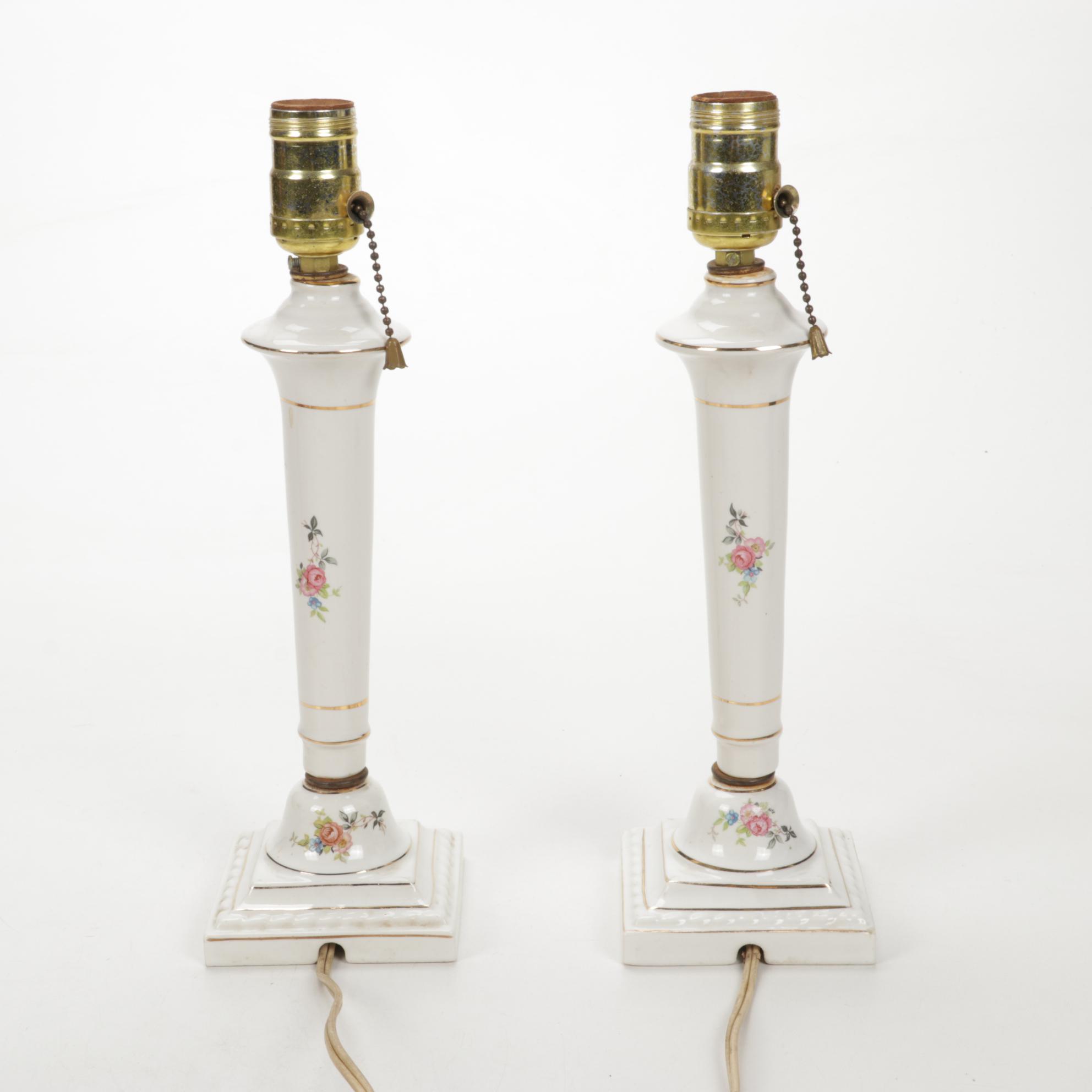 Lefton China, Anchor Hocking Glass, Scherzer Porcelain Tableware, Lamps, More