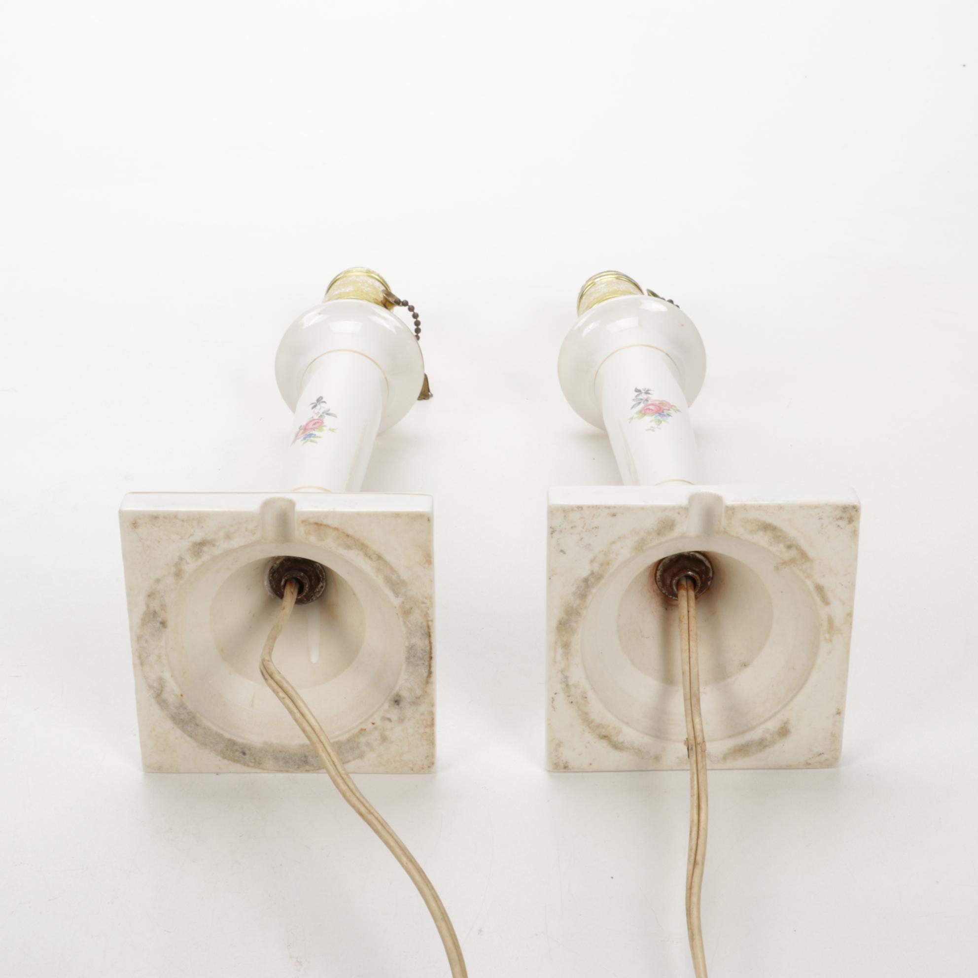 Lefton China, Anchor Hocking Glass, Scherzer Porcelain Tableware, Lamps, More