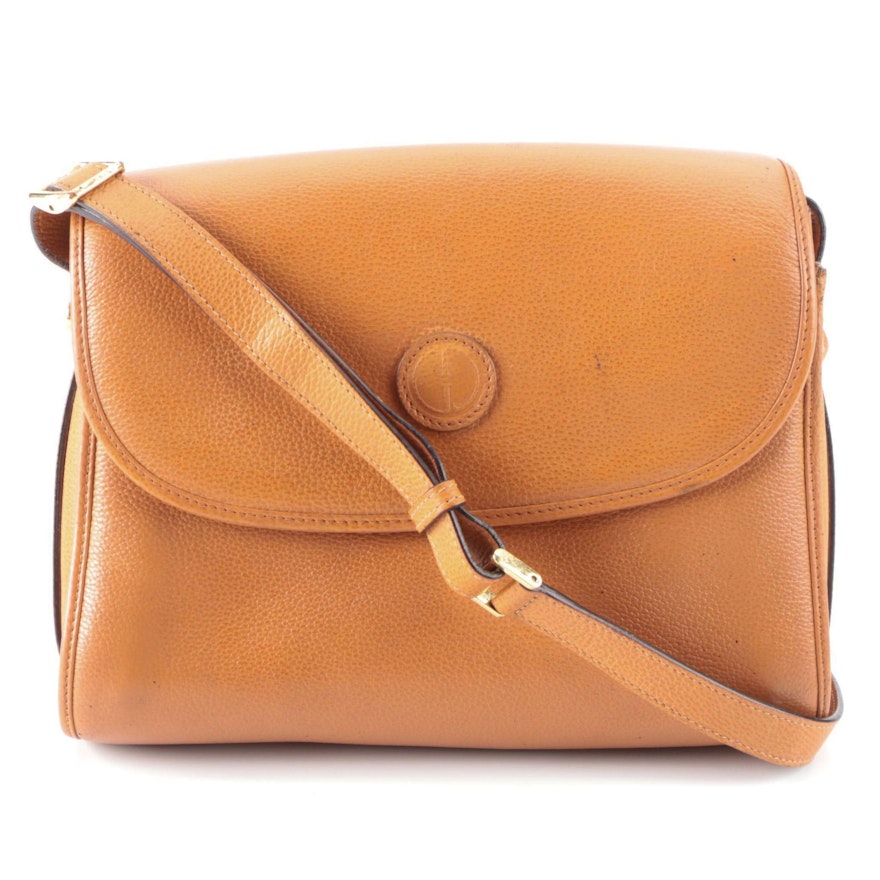 Gucci Crossbody Bag in Light Brown Pebbled Leather