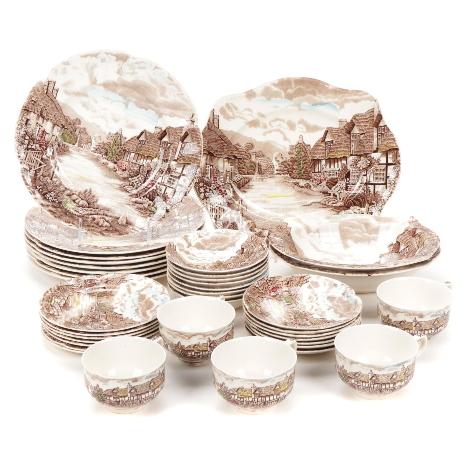 Johnson Brothers "Olde English Countryside" Transferware Dinnerware