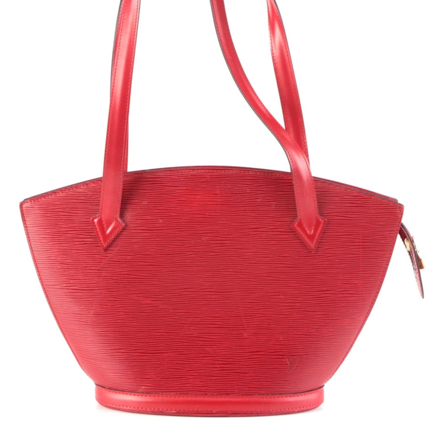 Louis Vuitton St. Jacques Shoulder Bag in Red Epi Leather