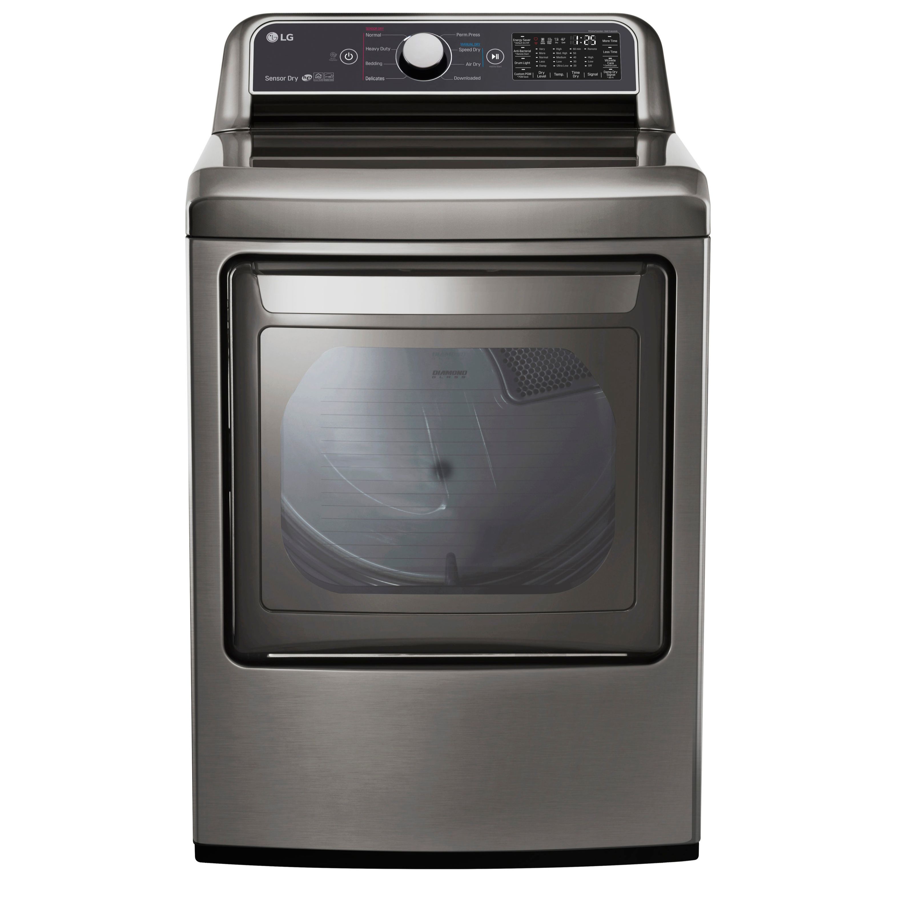 LG EasyLoad Smart Wi-Fi Enabled 7.3 Cu. Ft. Electric Dryer in Graphite Steel