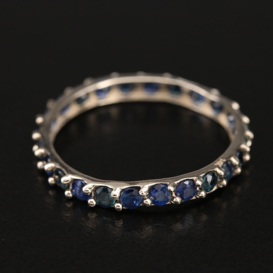 14K Sapphire Eternity Band