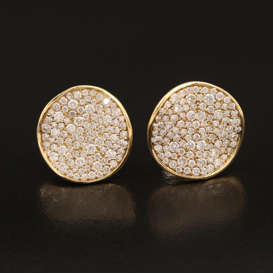 Ippolita 18K 1.35 CTW Pavé Diamond Earrings