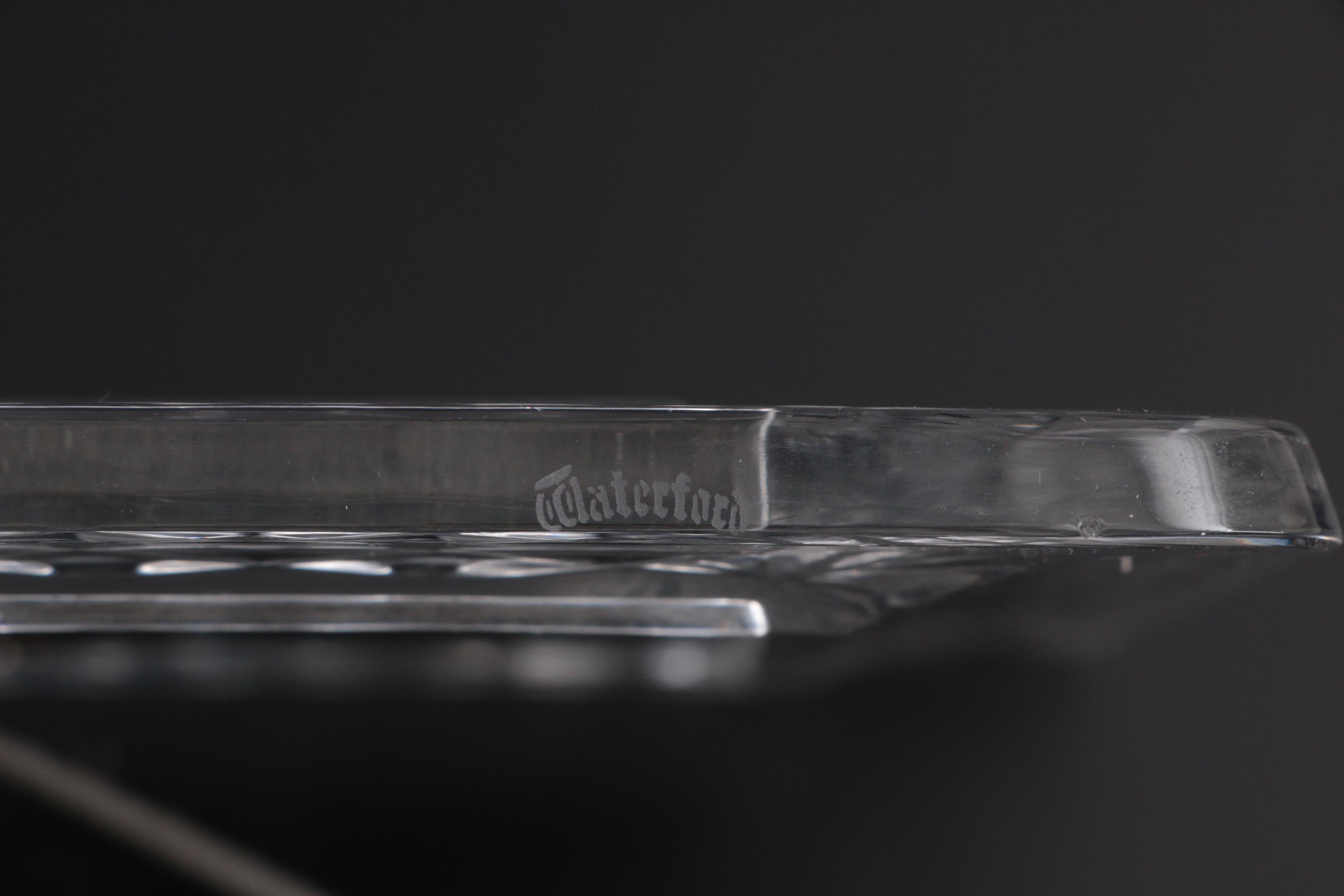 Waterford Crystal "Lismore" Picture Frame with Oneida "Quadro" Crystal Frame