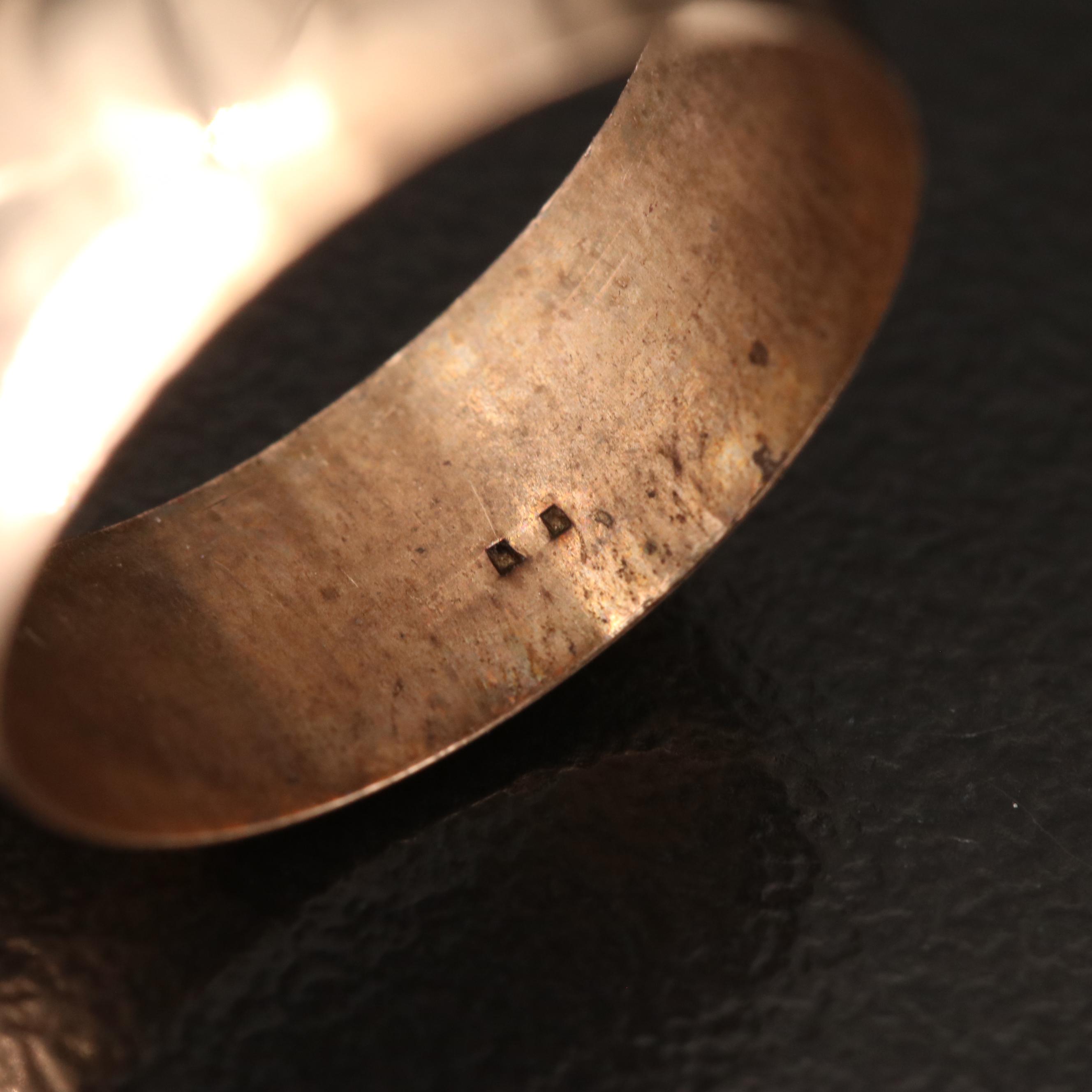 Antique Bands Including Mid-Victorian Garnet and Turquoise Star Set Band