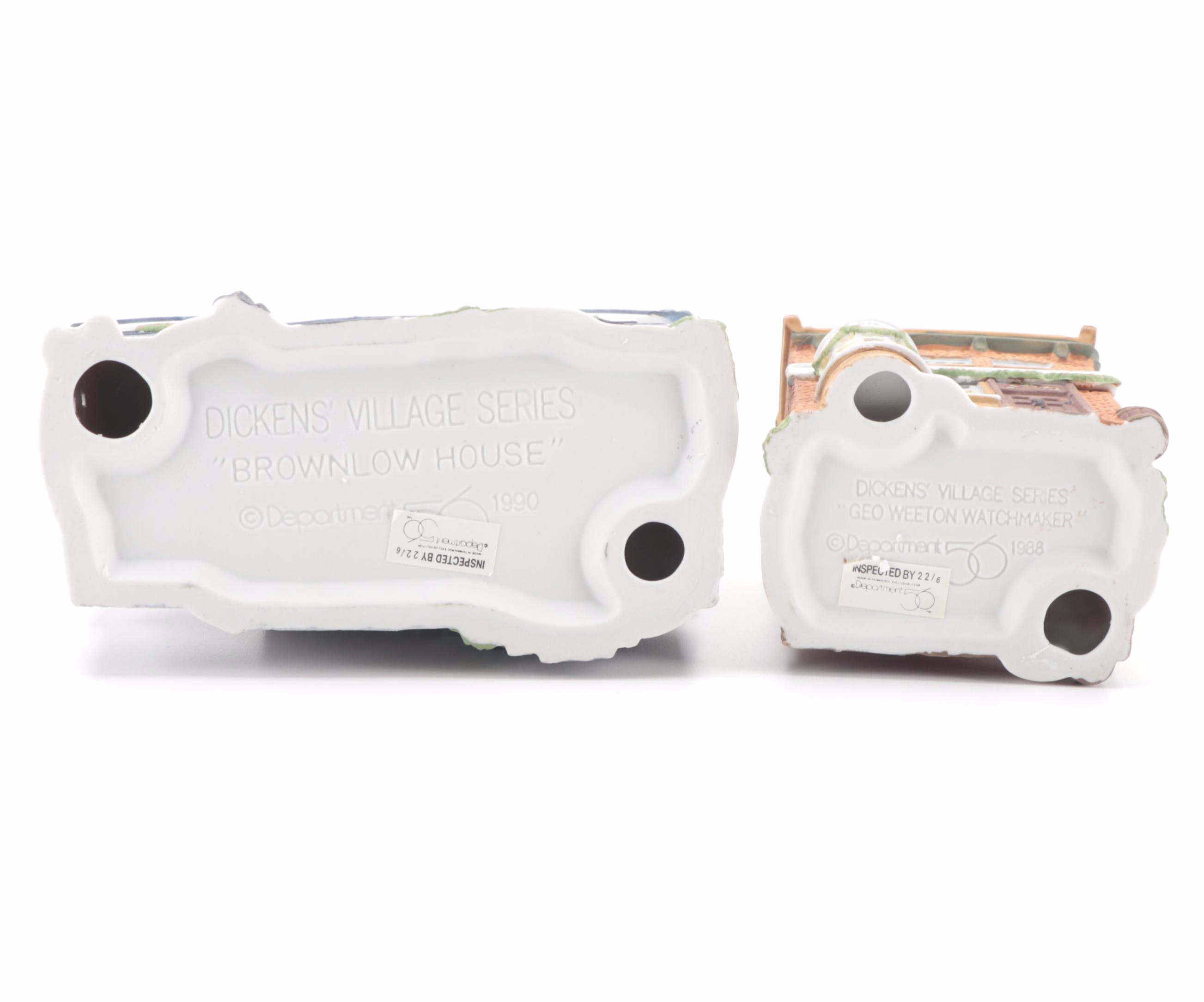 Department 56, Dickens Series "Abbey" and Other Porcelain Buildings