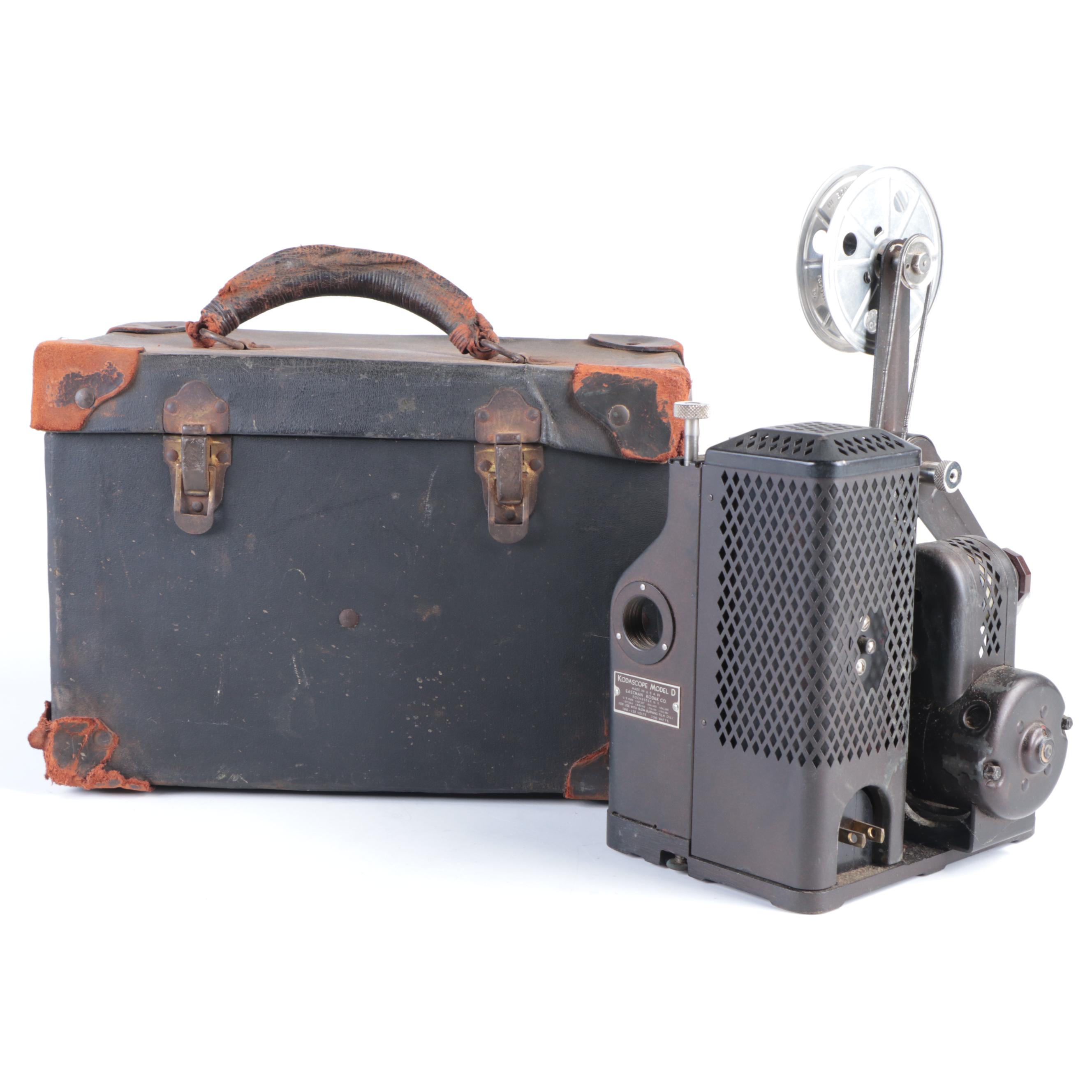 Kodak Kodascope Model D 16mm Projector with Case, Early/Mid 20th Century