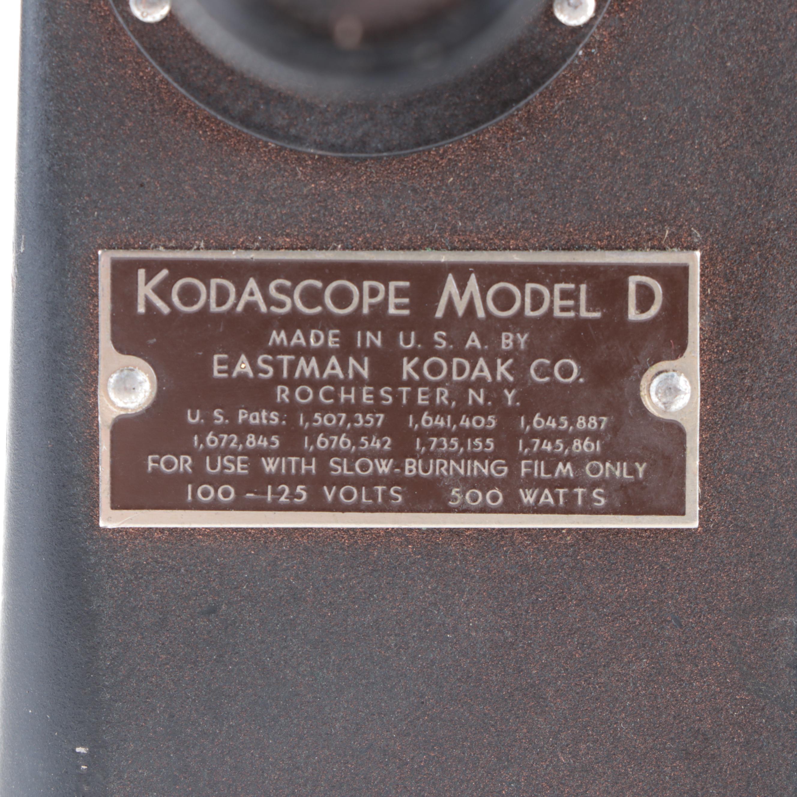 Kodak Kodascope Model D 16mm Projector with Case, Early/Mid 20th Century