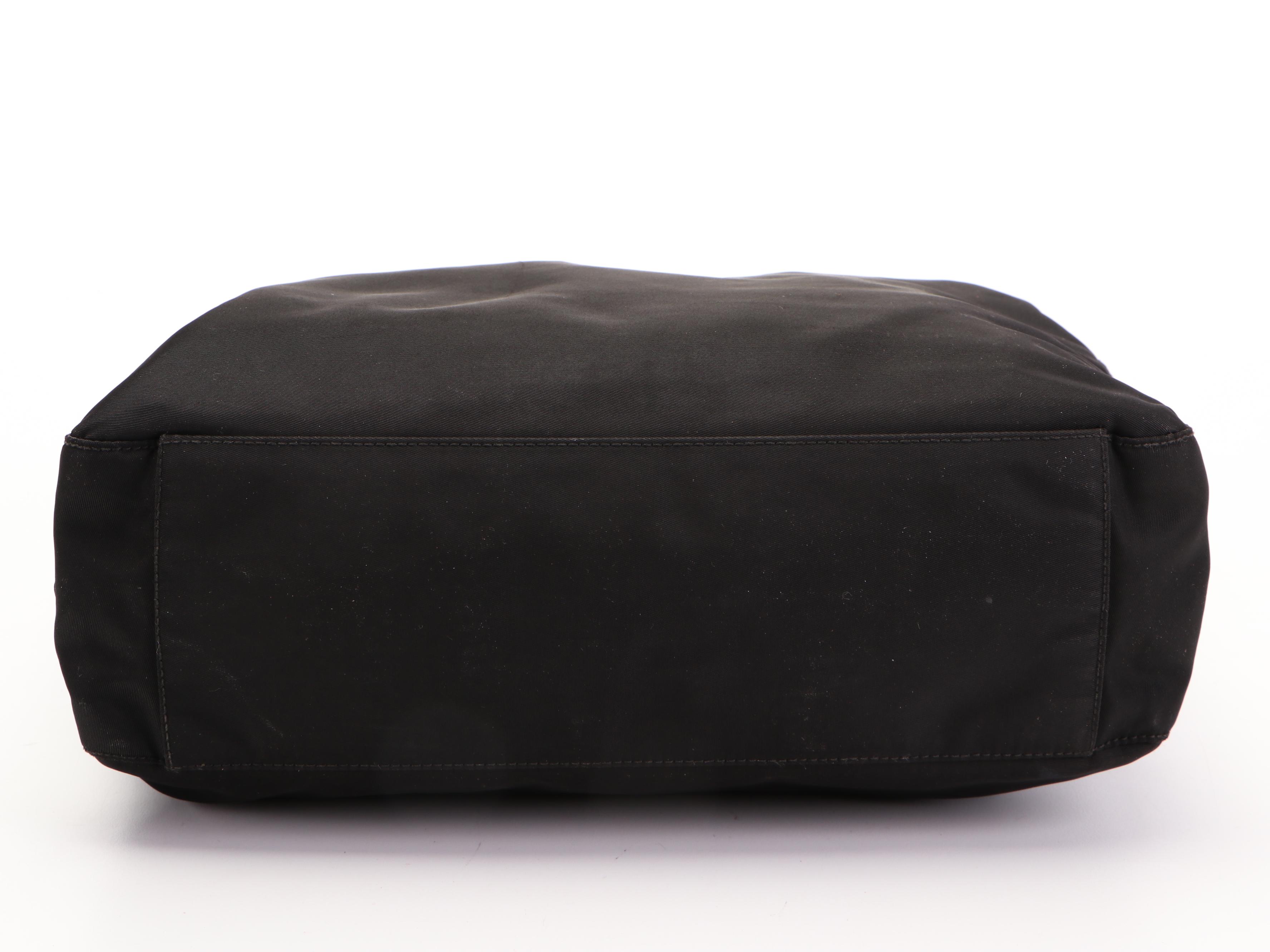Prada Small Shopper Tote Bag in Black Nylon Tessuto