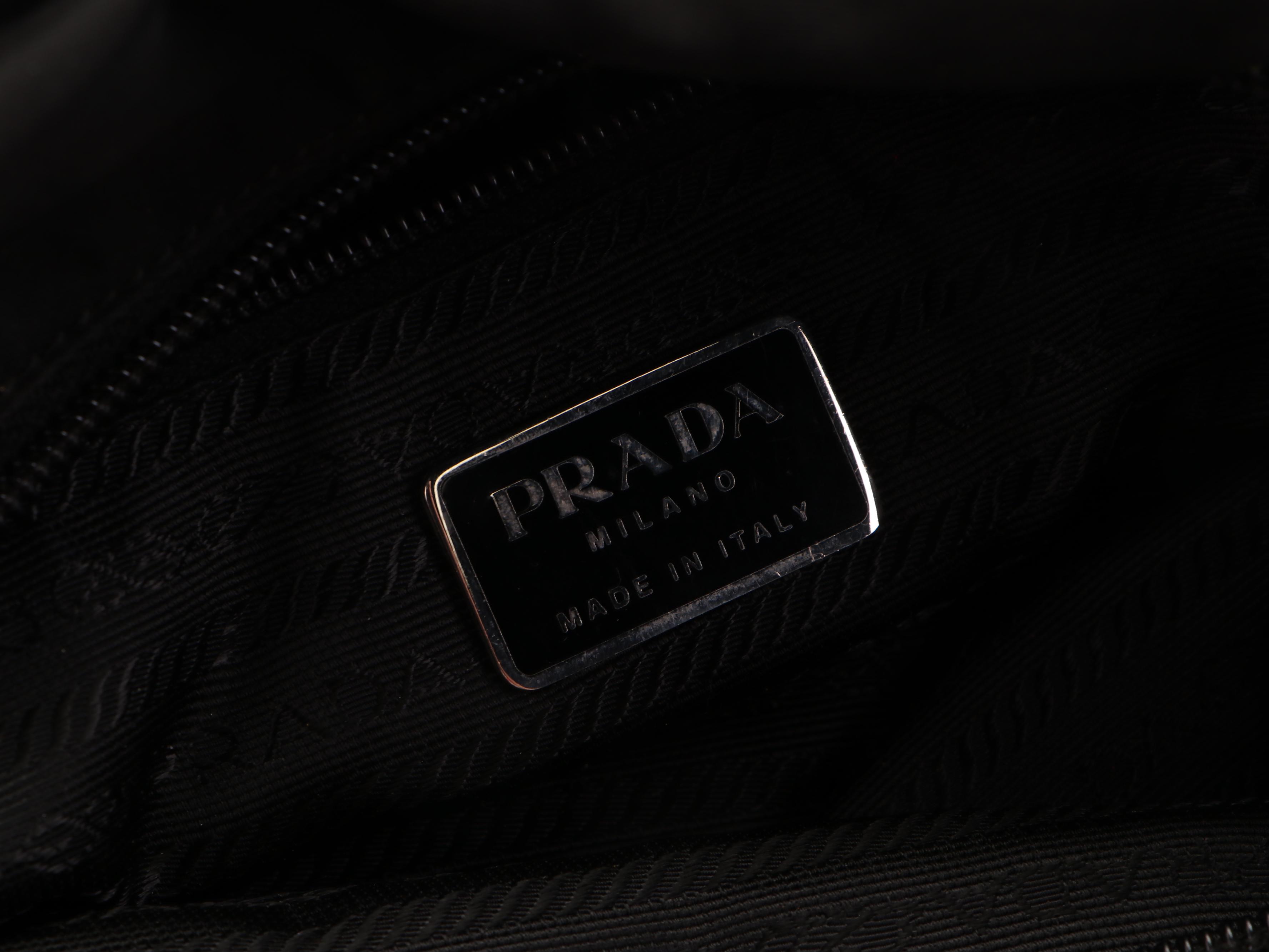 Prada Small Shopper Tote Bag in Black Nylon Tessuto
