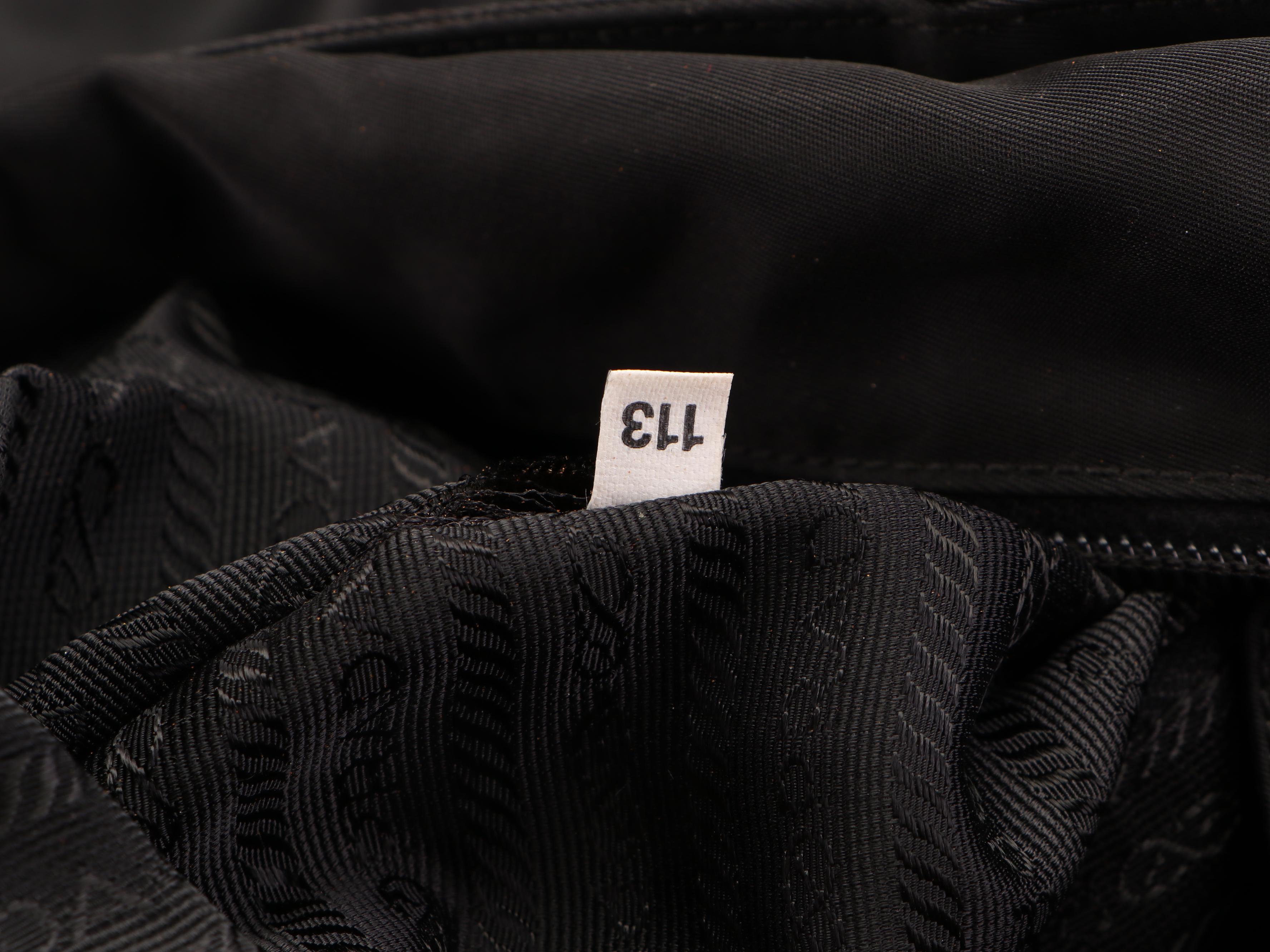 Prada Small Shopper Tote Bag in Black Nylon Tessuto