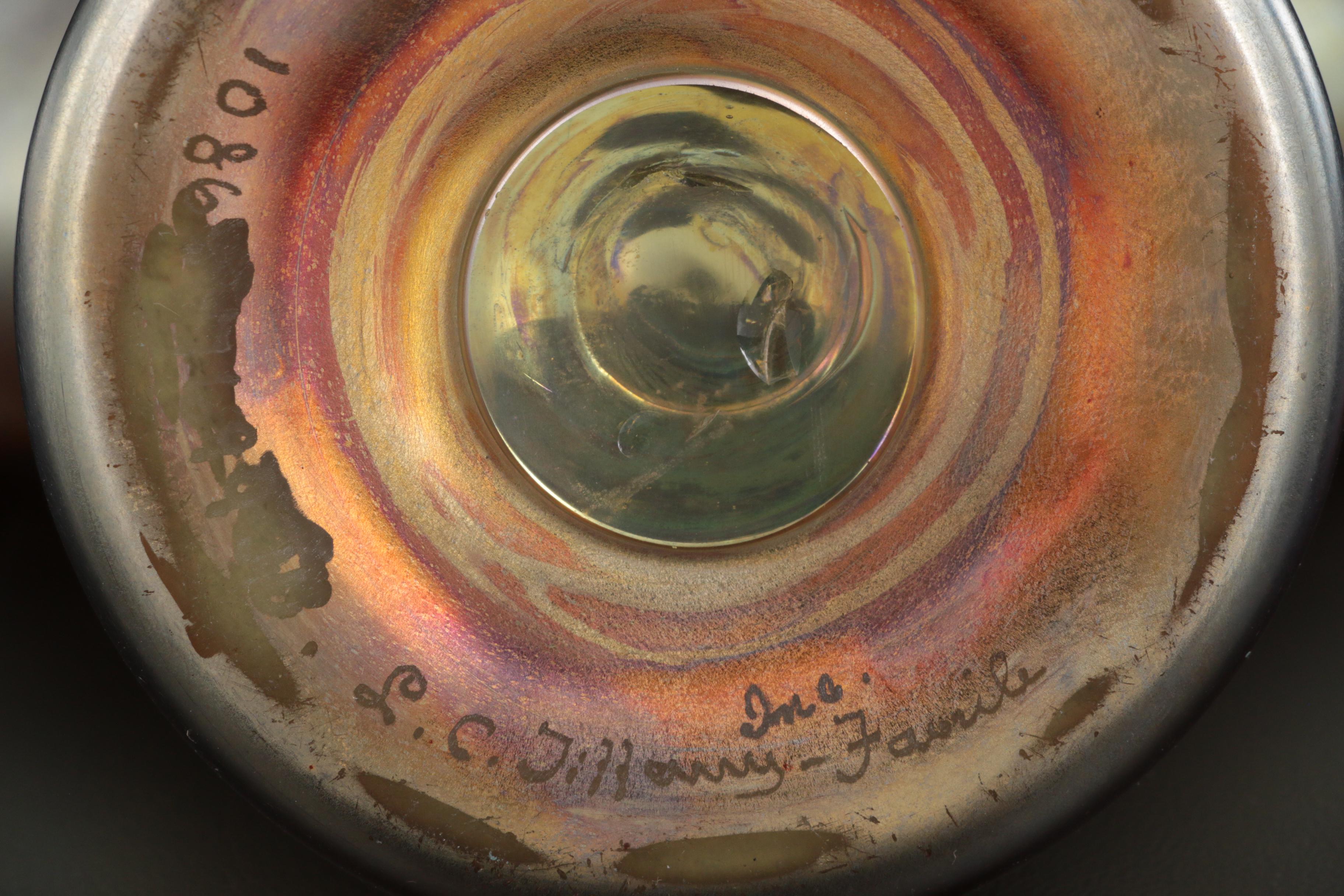 Louis Comfort Tiffany Favrile Art Glass Vase, Early 20th Century