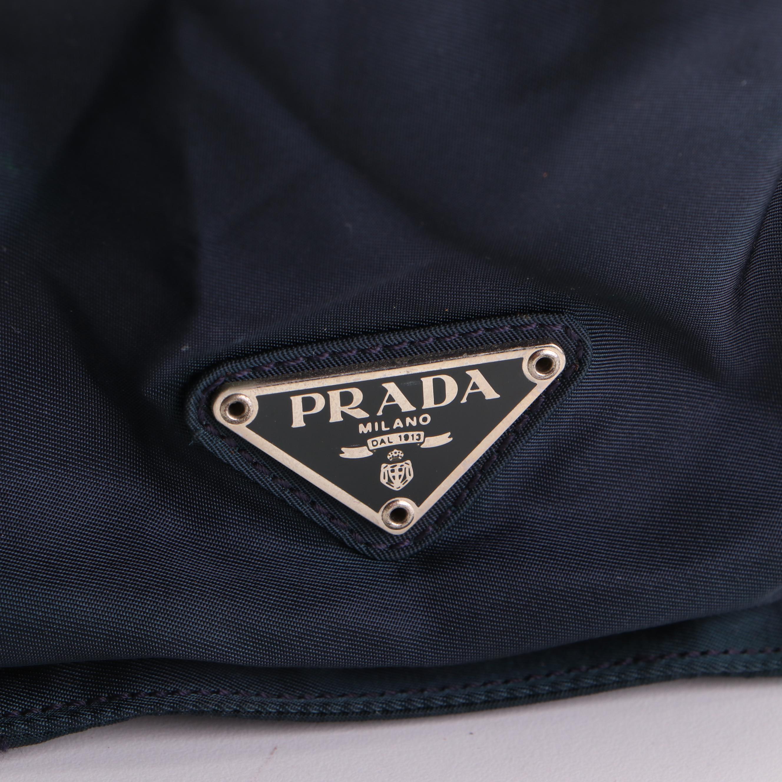 Prada Navy Nylon Tessuto Tote Bag