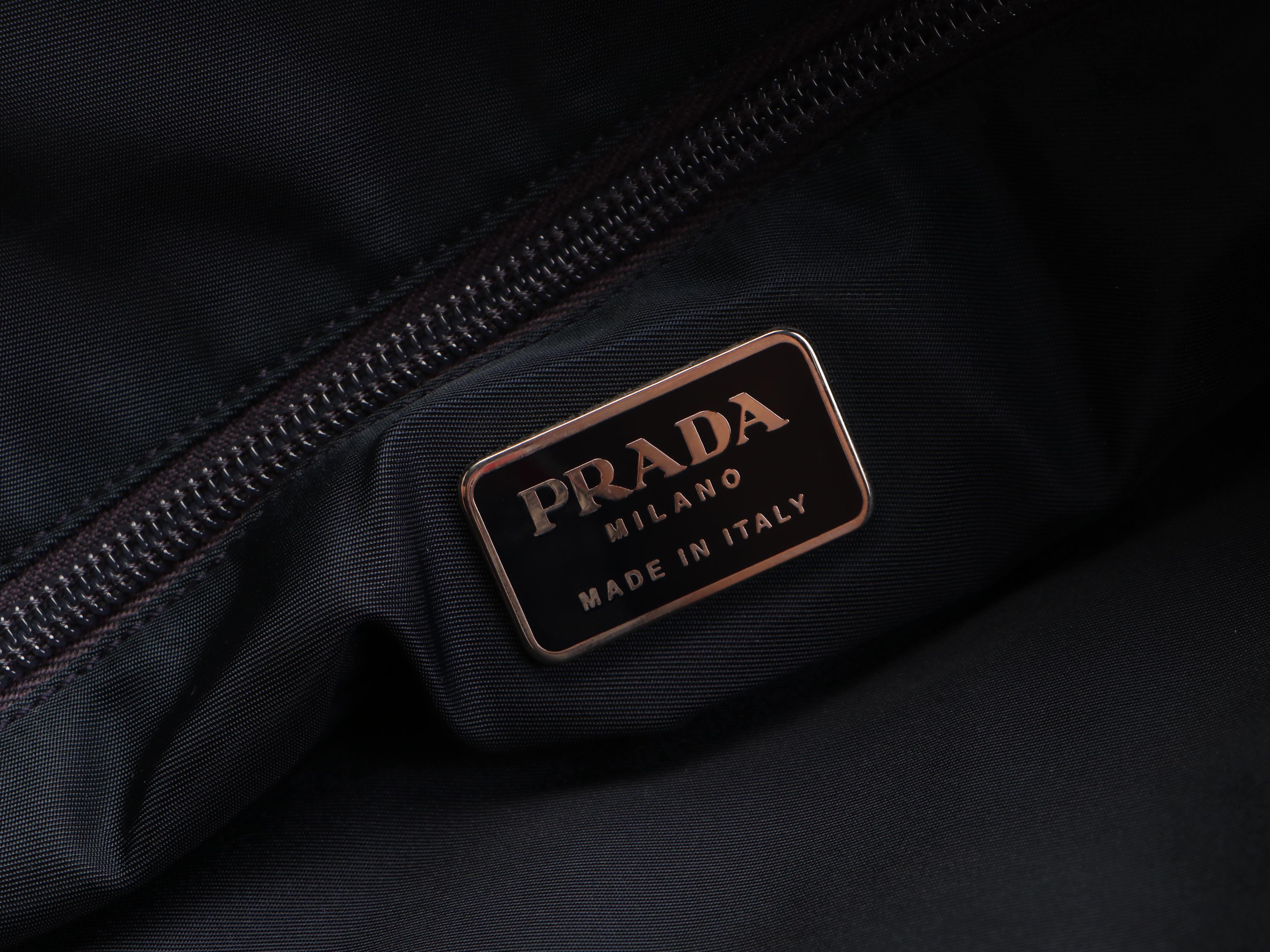 Prada Navy Nylon Tessuto Tote Bag