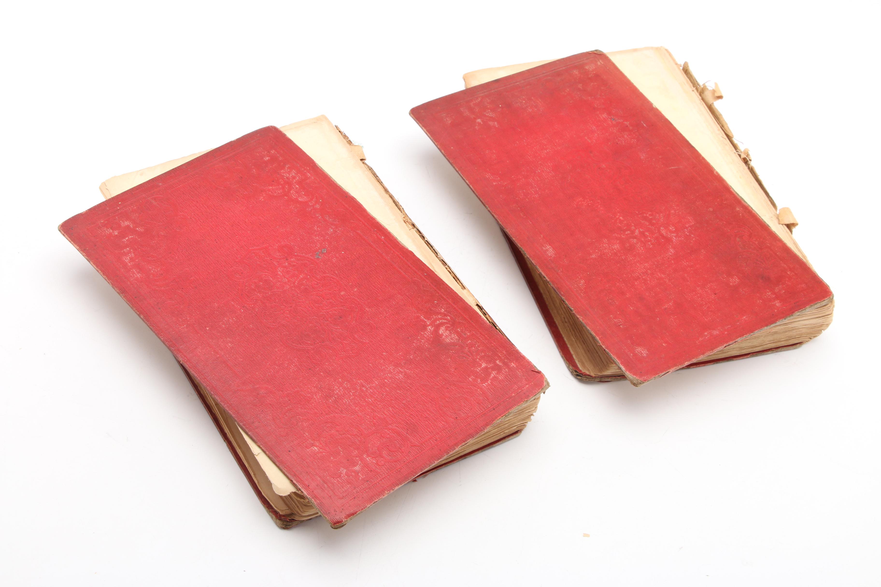 First English Edition "The Count of Monte-Cristo" Two-Volume Set by Dumas, 1846