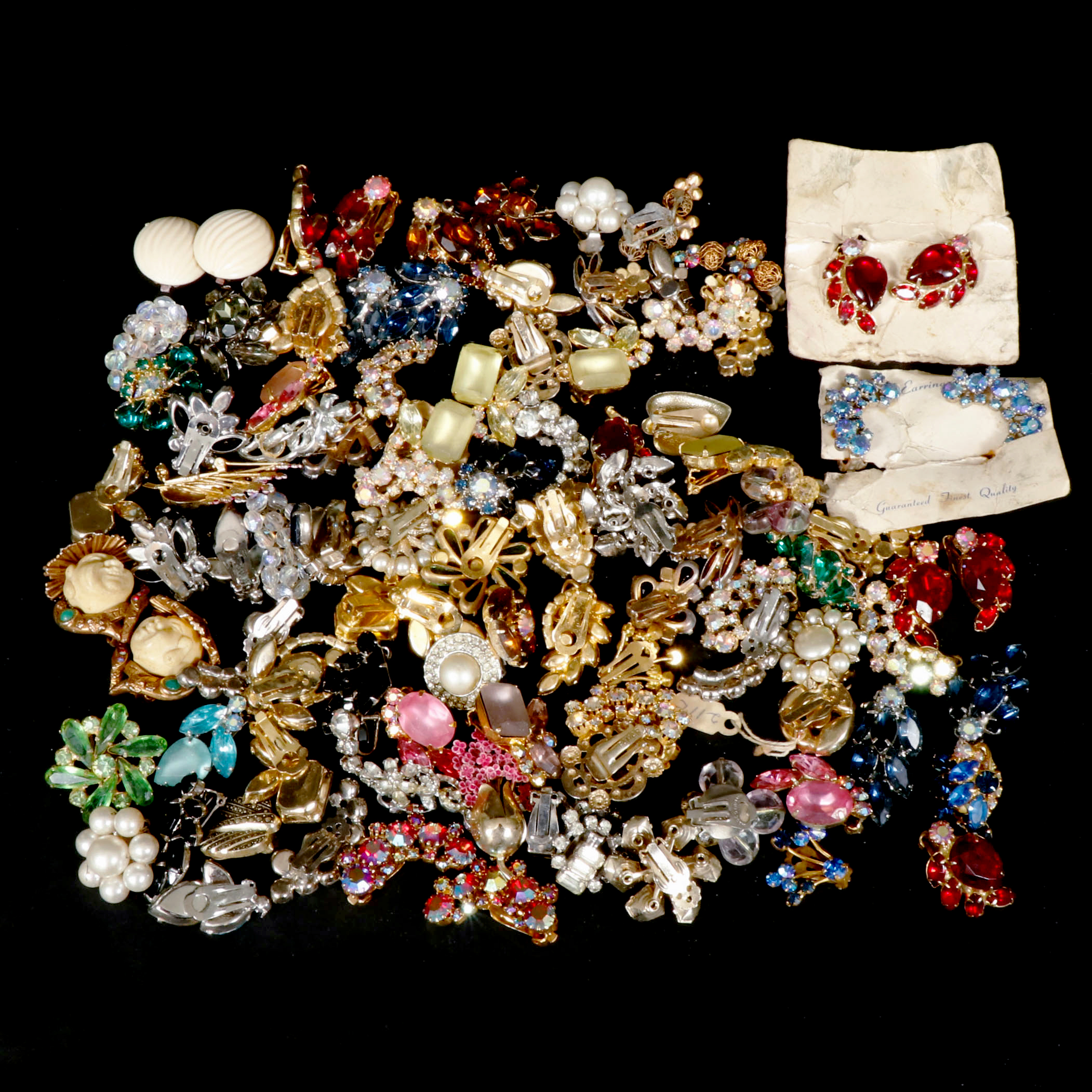 ** VOID Rhinestone Embellished Costume Jewelry Earrings