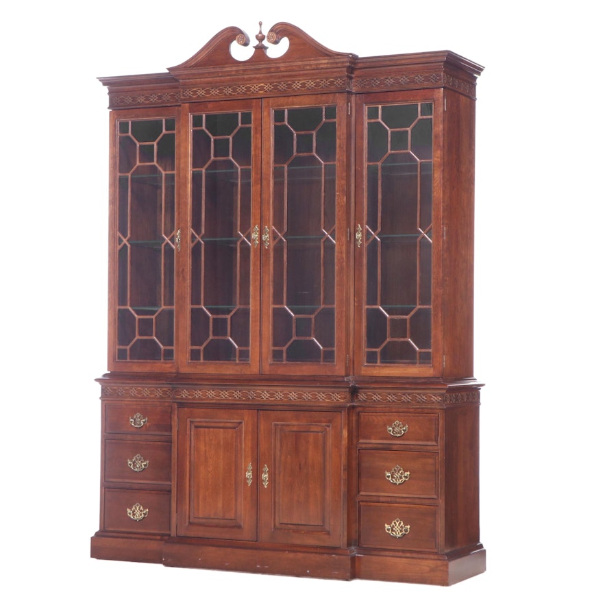 Pennsylvania House Cherry Breakfront China Cabinet