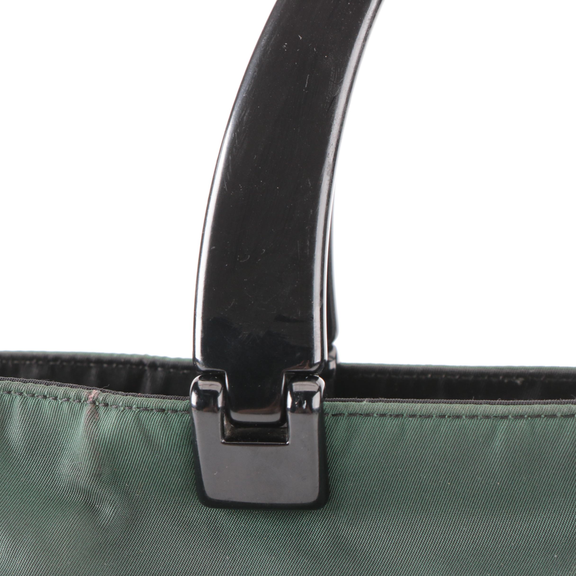 Prada Small Tote Bag in Tessuto Nylon with Composite Handles