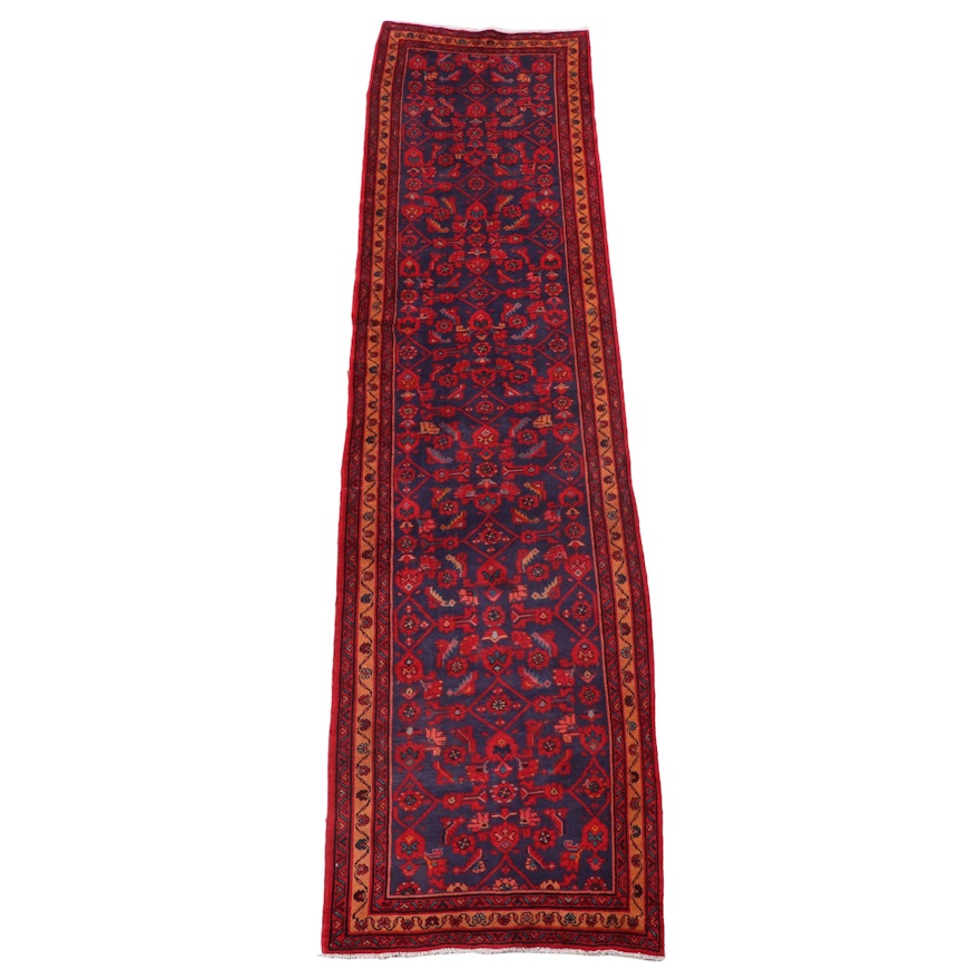 3'4 x 13'8 Hand-Knotted Persian Sarouk Herati Long Rug