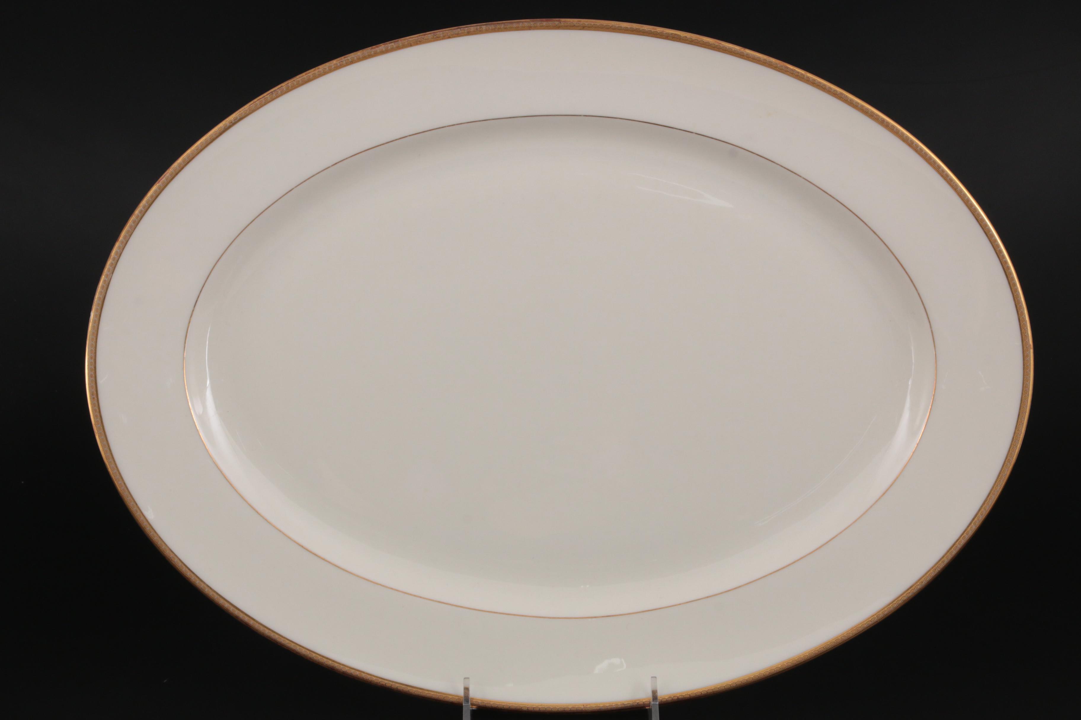 Lenox for Tiffany & Co. "Lowell" Porcelain Vegetable Bowls and Serving Platter
