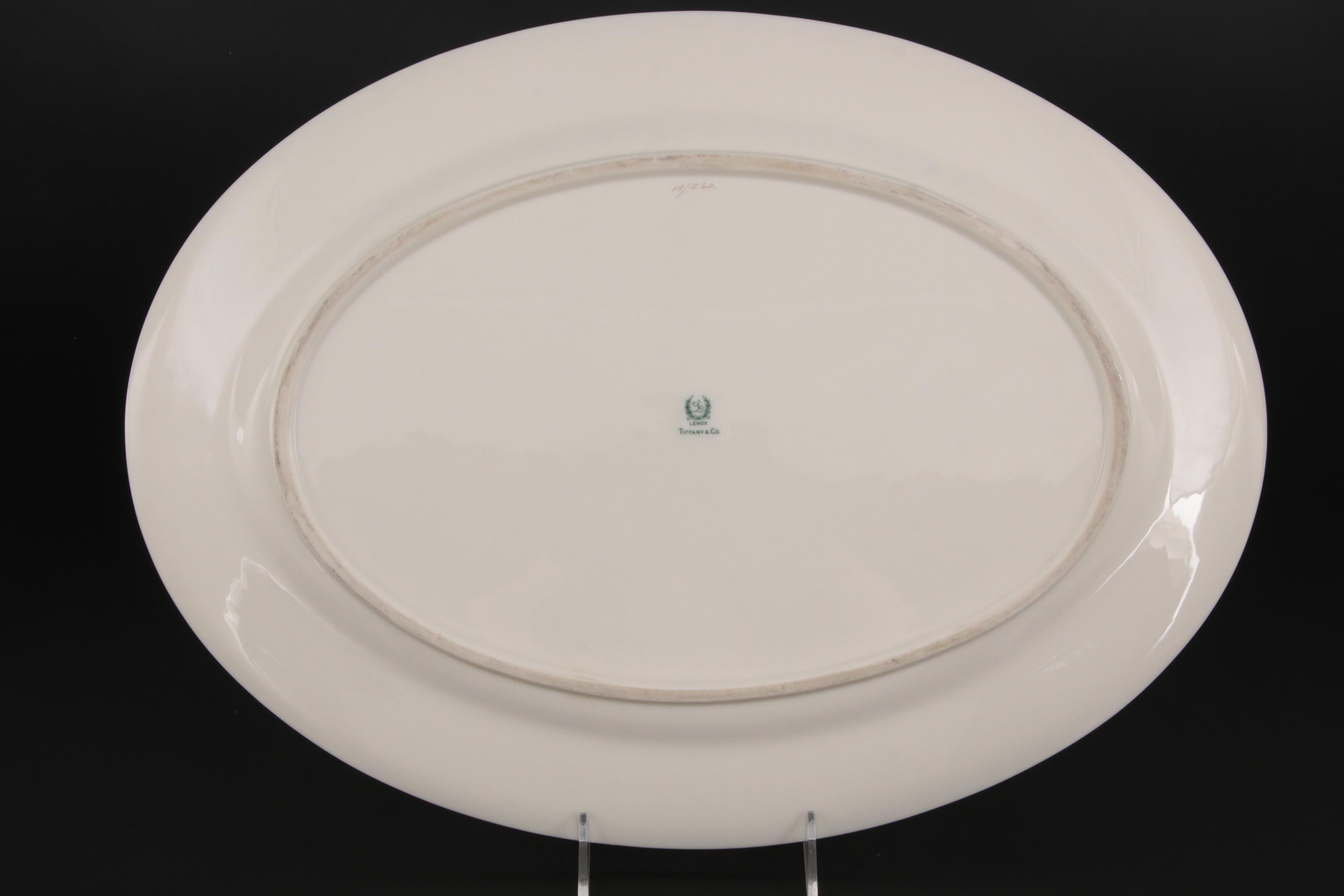 Lenox for Tiffany & Co. "Lowell" Porcelain Vegetable Bowls and Serving Platter