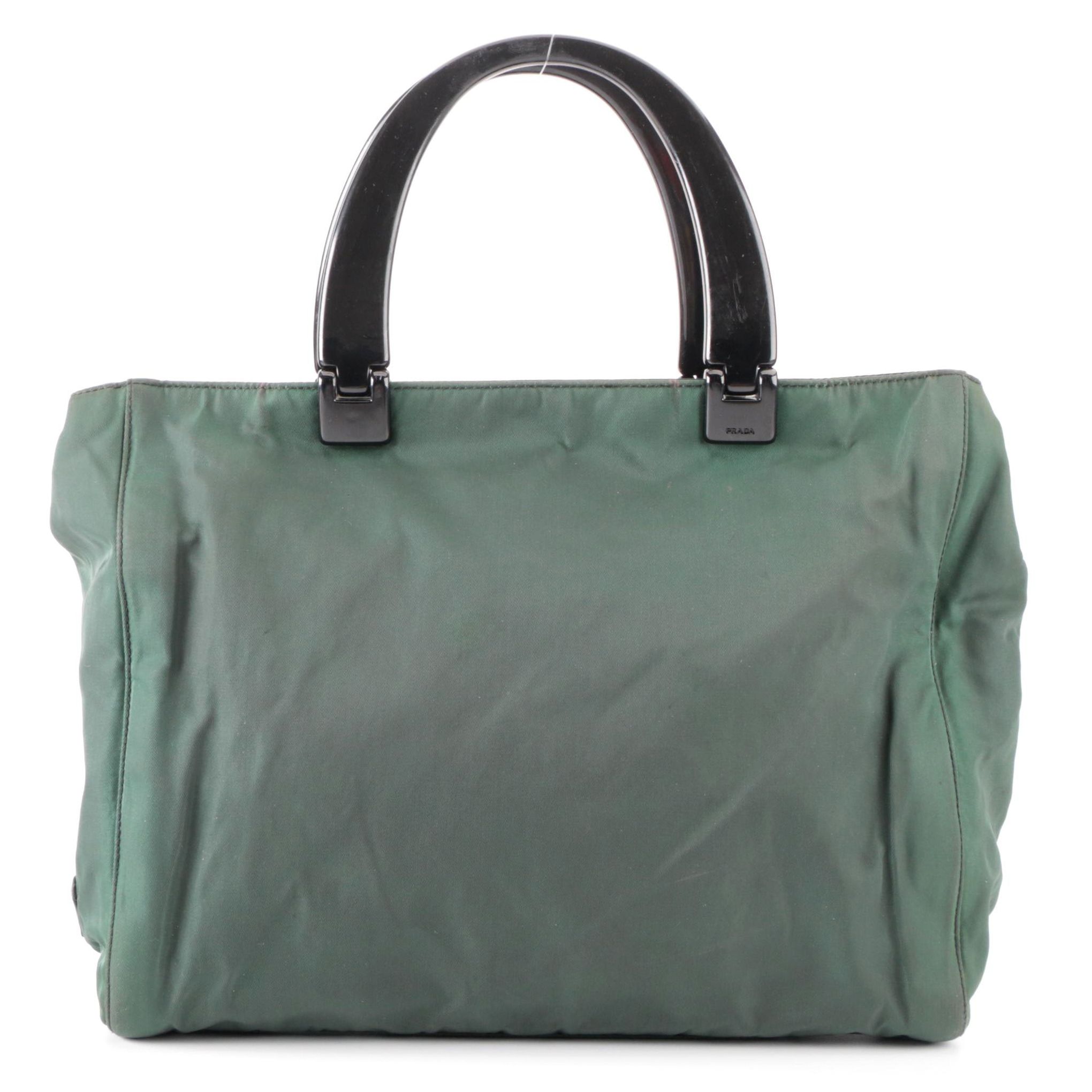 Prada Small Tote Bag in Tessuto Nylon with Composite Handles