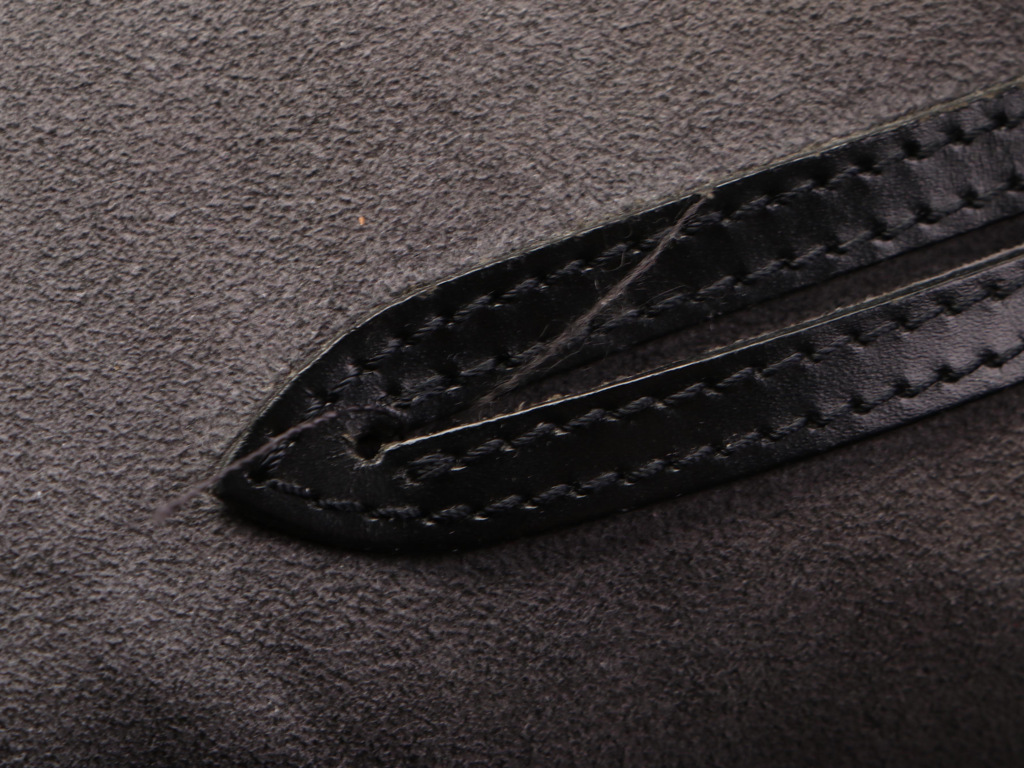 Louis Vuitton Alma PM Satchel in Black Epi and Smooth Leather