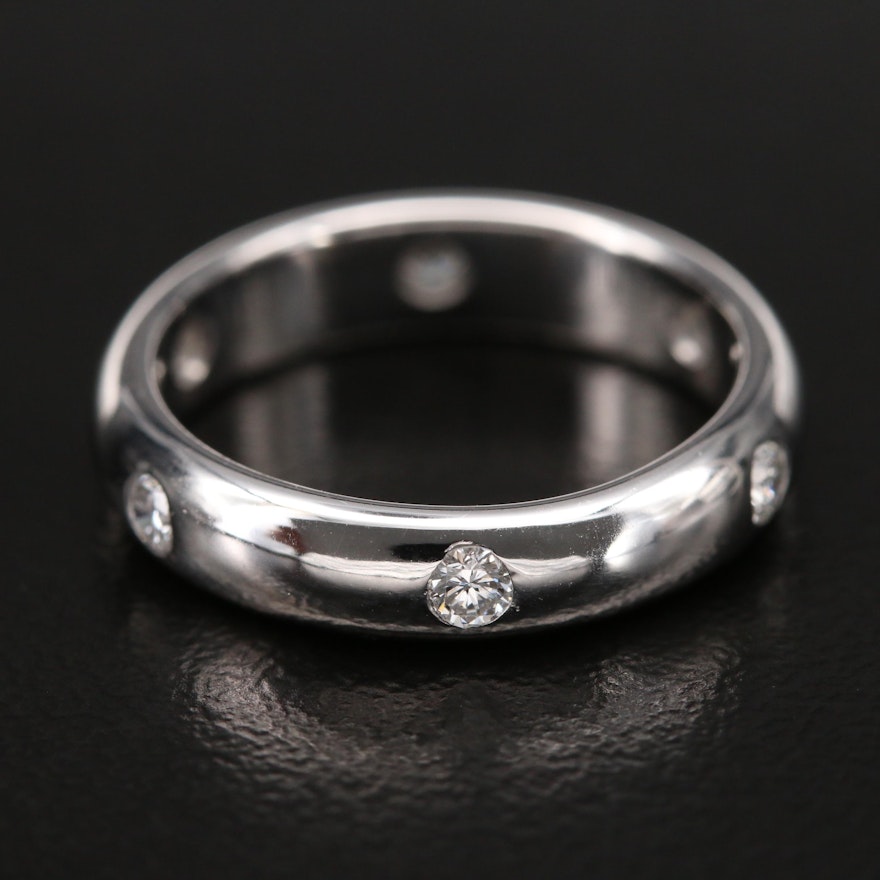 Cartier "1895 Wedding Band" 18K 0.30 CTW Diamond Band