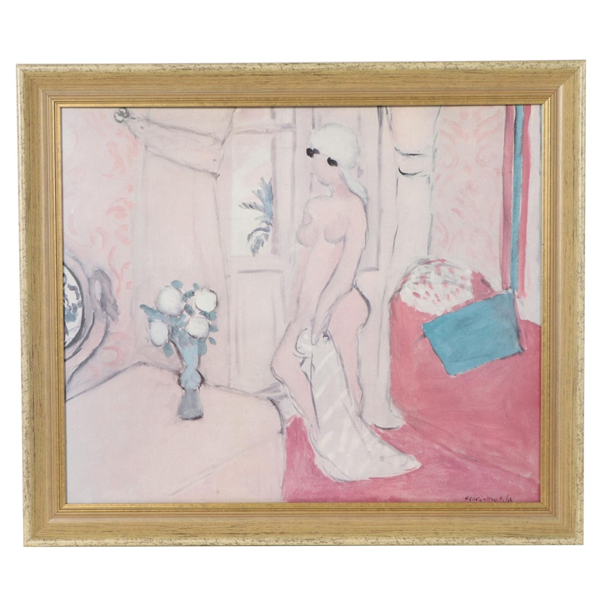 Offset Lithograph After Henri Matisse "Nu au Turban Blanc"