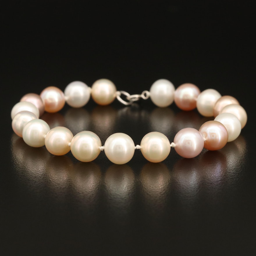 Near-Round Pearl Bracelet