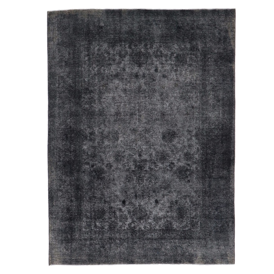 8' x 11' Hand-Knotted Persian Overdyed Area Rug
