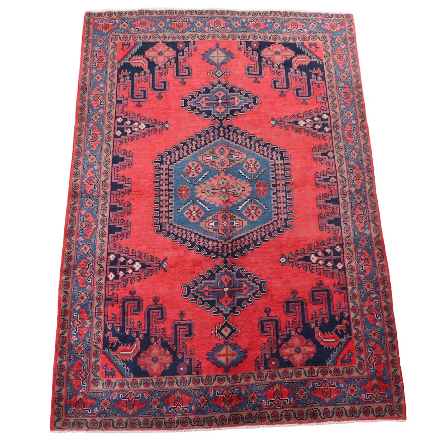 6'10 x 9'11 Hand-Knotted Persian Viss Area Rug