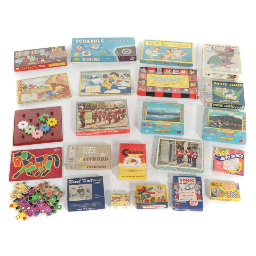 Games and Puzzles Including "Yahtzee", "Scrabble for Juniors", and More