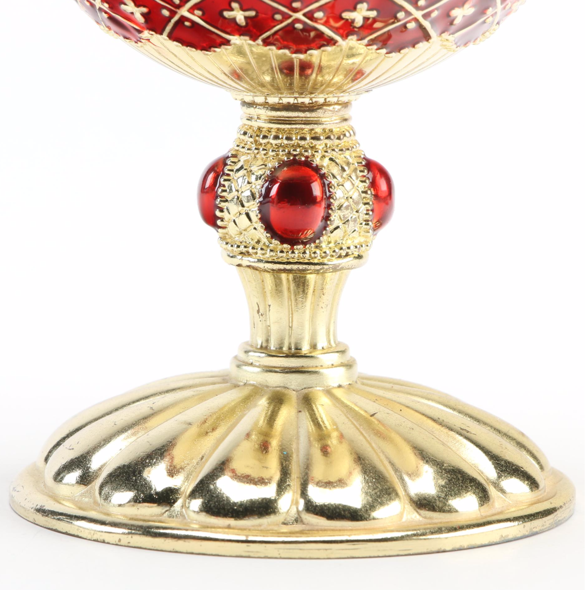 Embellished Metal Egg Music Box