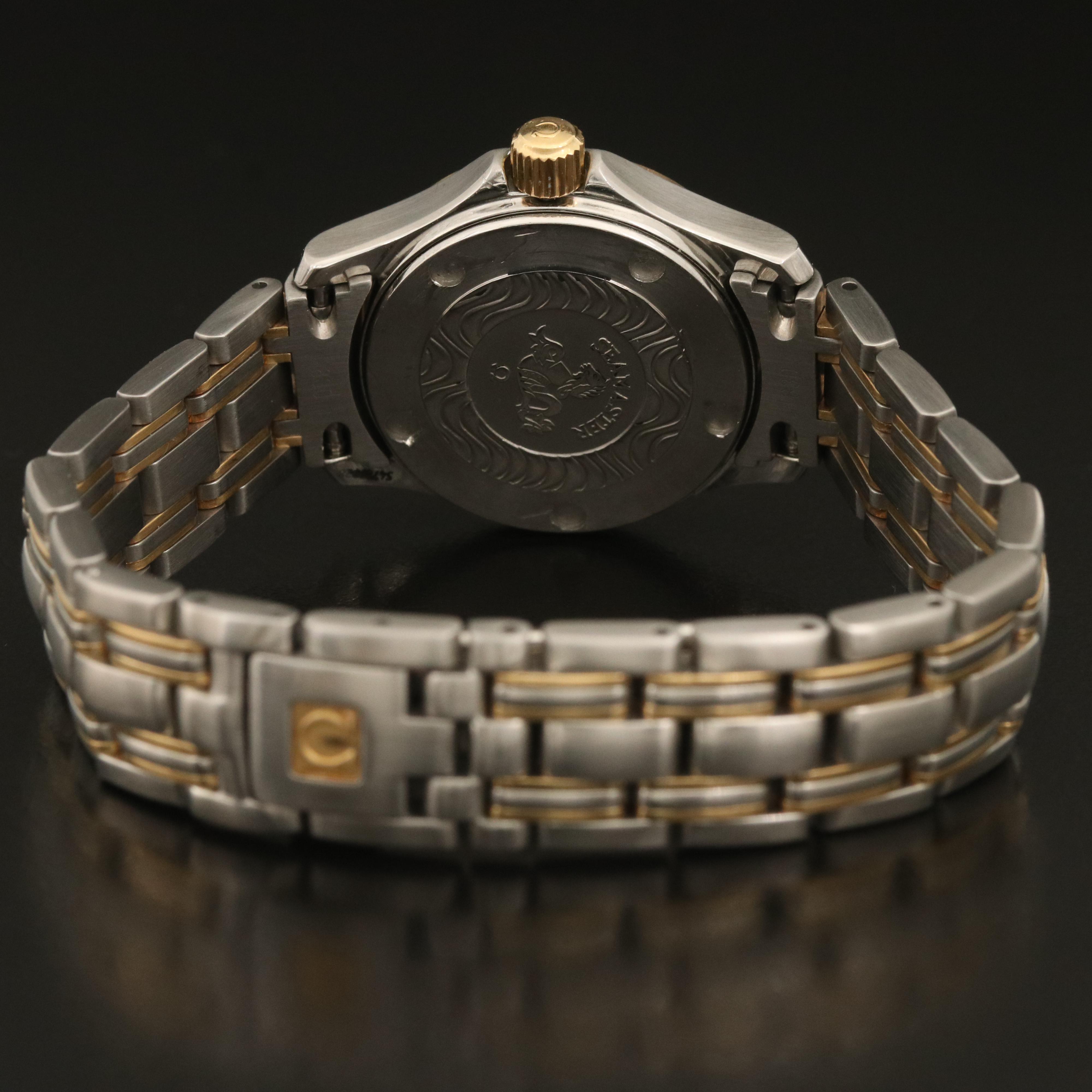 Omega Seamaster 18K and Stainless Steel Quartz Watch