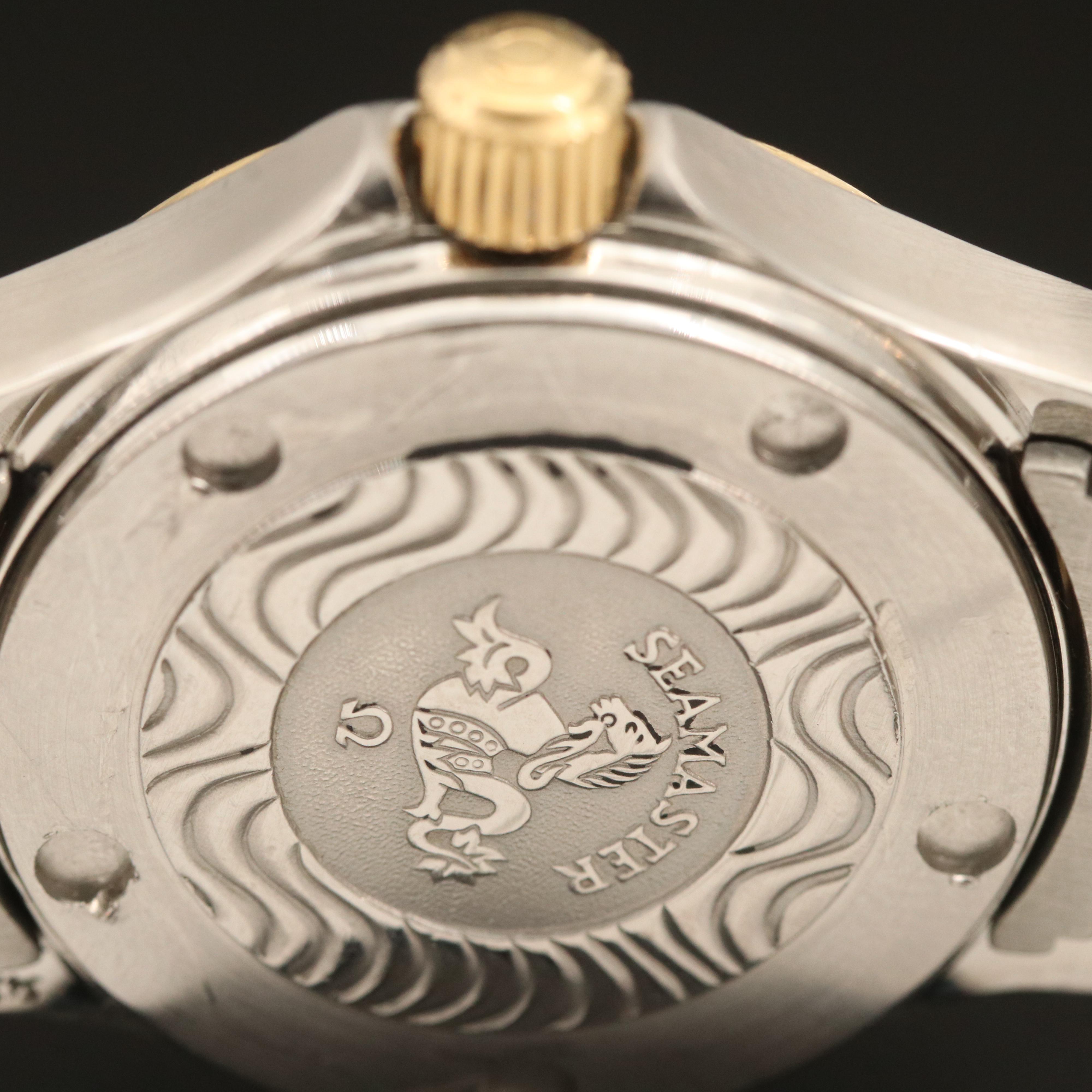 Omega Seamaster 18K and Stainless Steel Quartz Watch