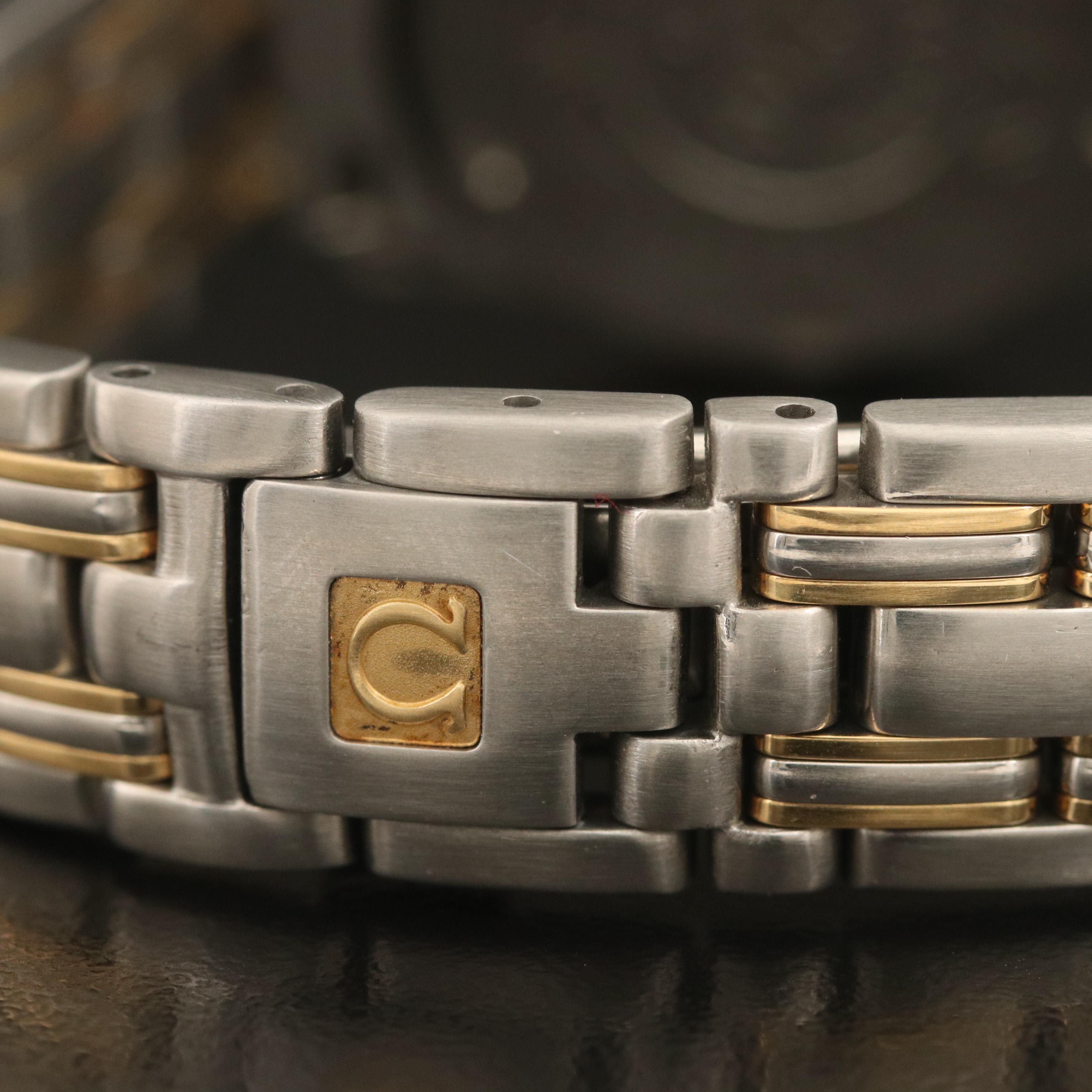 Omega Seamaster 18K and Stainless Steel Quartz Watch