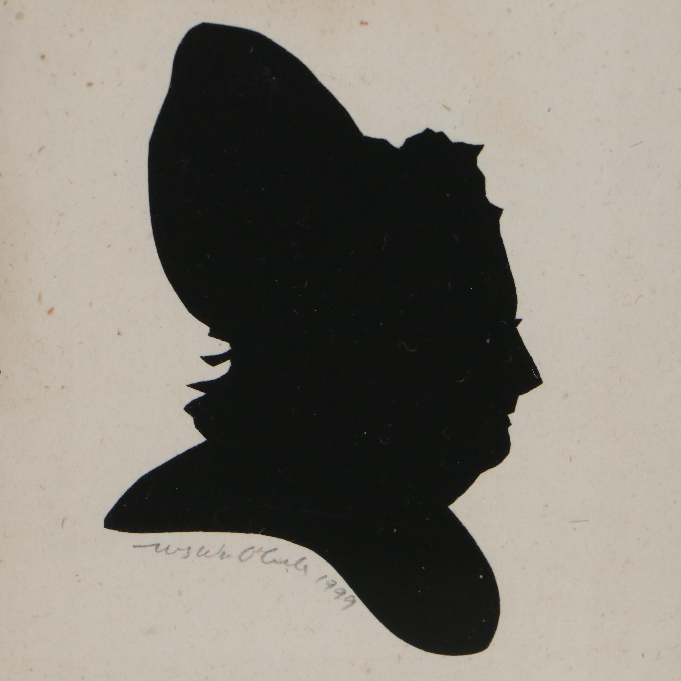 Wendy Schultz Wubbels Silhouette Portrait Paper Cut-Outs, 1999