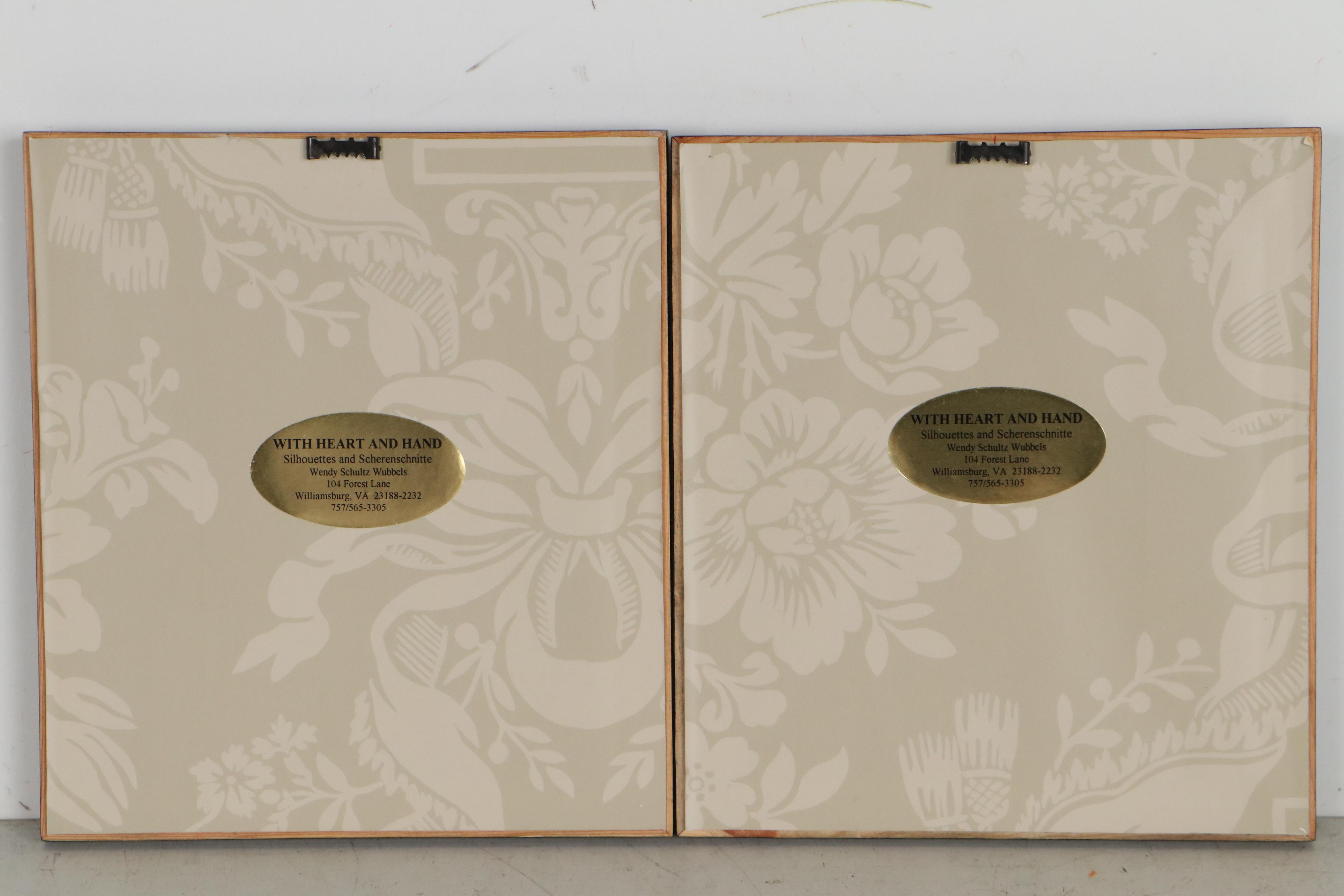 Wendy Schultz Wubbels Silhouette Portrait Paper Cut-Outs, 1999