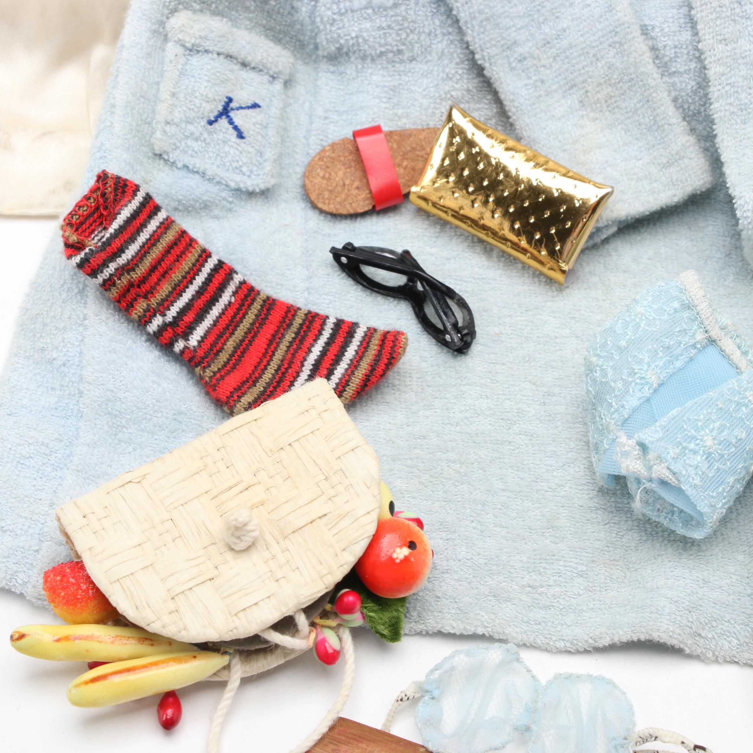 1958 Mattel Barbie and 1960 Ken Dolls with Clothing and Accessories