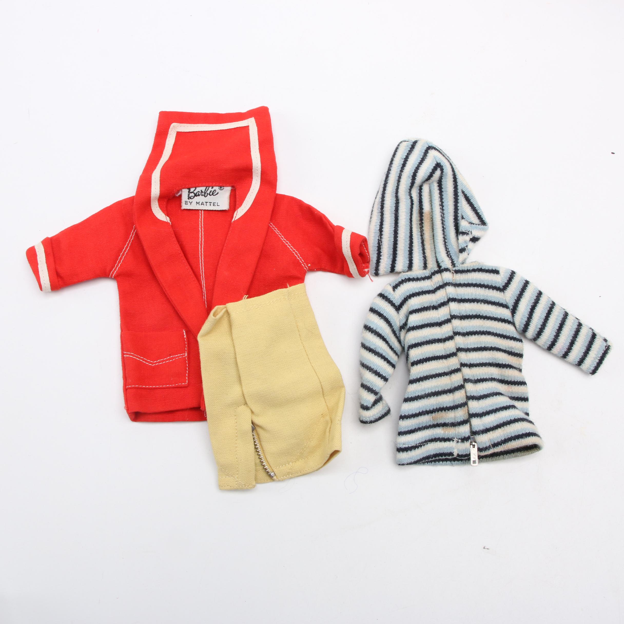 1958 Mattel Barbie and 1960 Ken Dolls with Clothing and Accessories