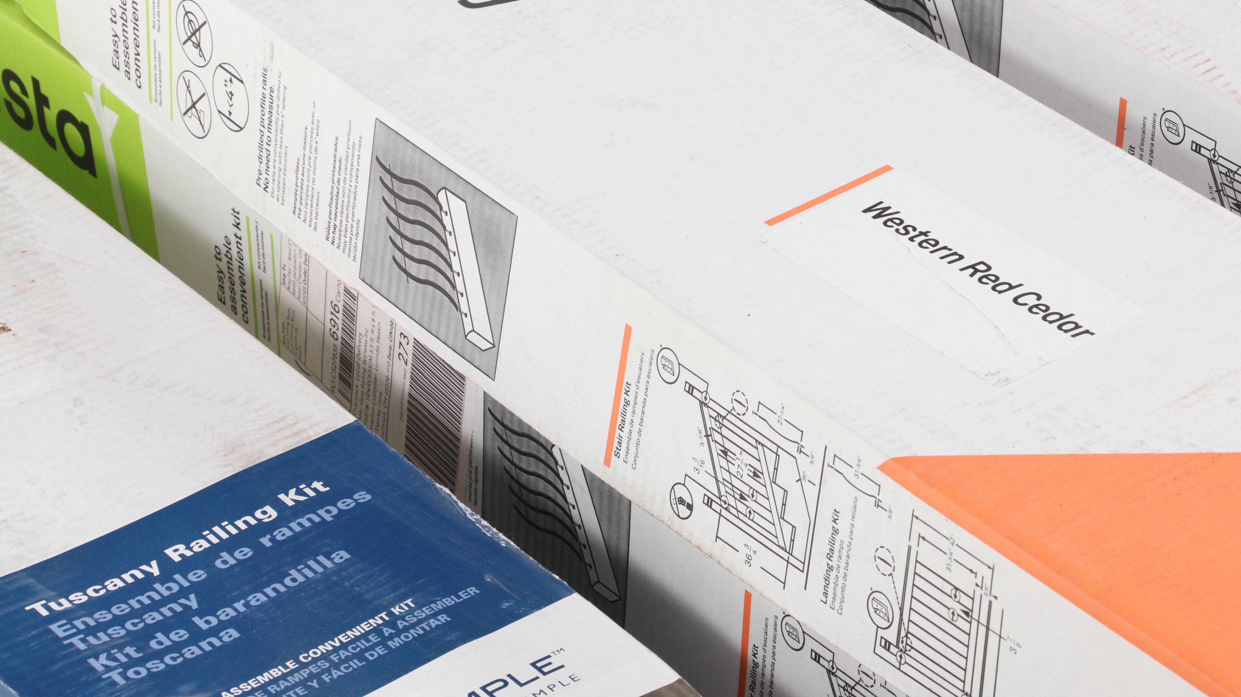 Seven Vista "Tuscany" Deck Railing Kits Plus One by Rail Simple