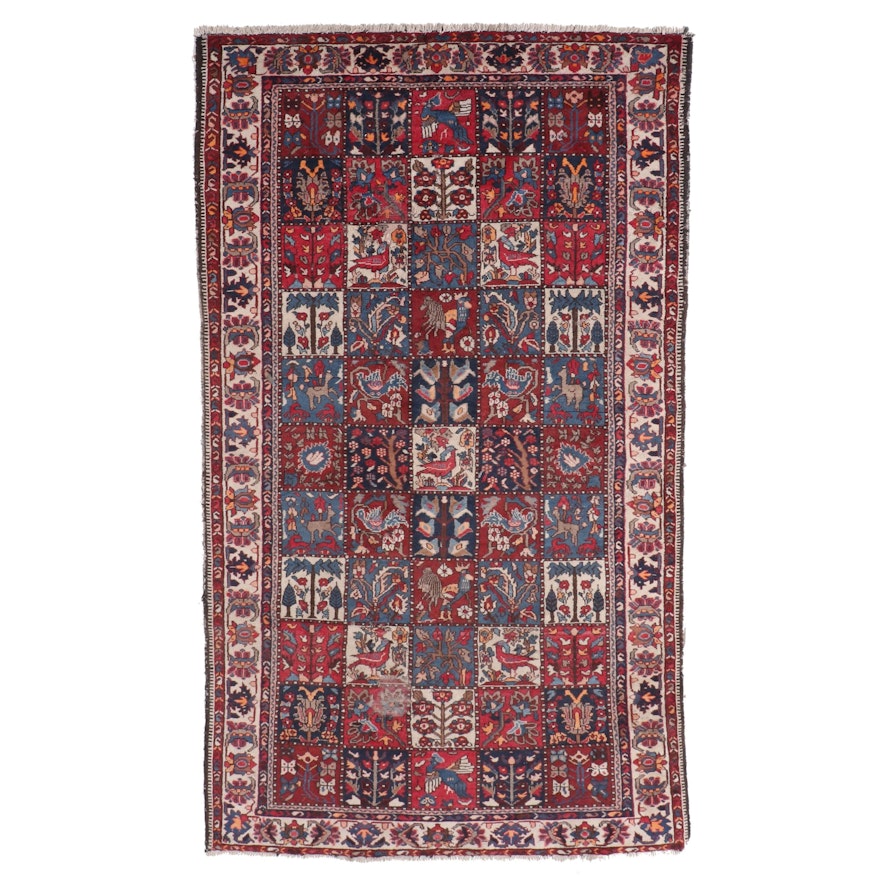 5'4 x 9'10 Hand-Knotted Persian Bakhtiari Area Rug