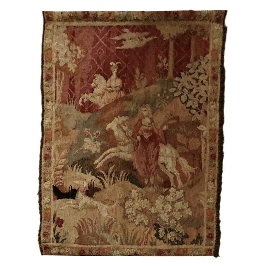 Handwoven French Louis XVI Tapestry, Late 18th Century