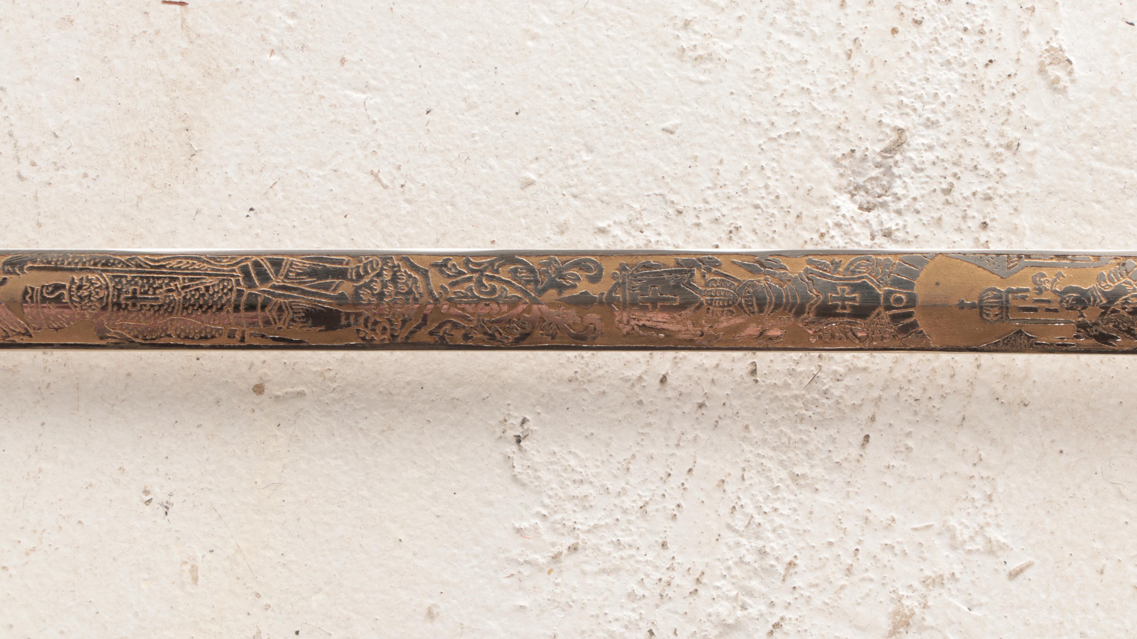 Cincinnati Regalia Co. Knights Templar Ceremonial Sword with Scabbard, 1900s